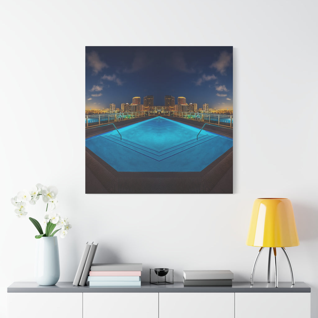 "Skyline Reflections" – Gallery Canvas Print