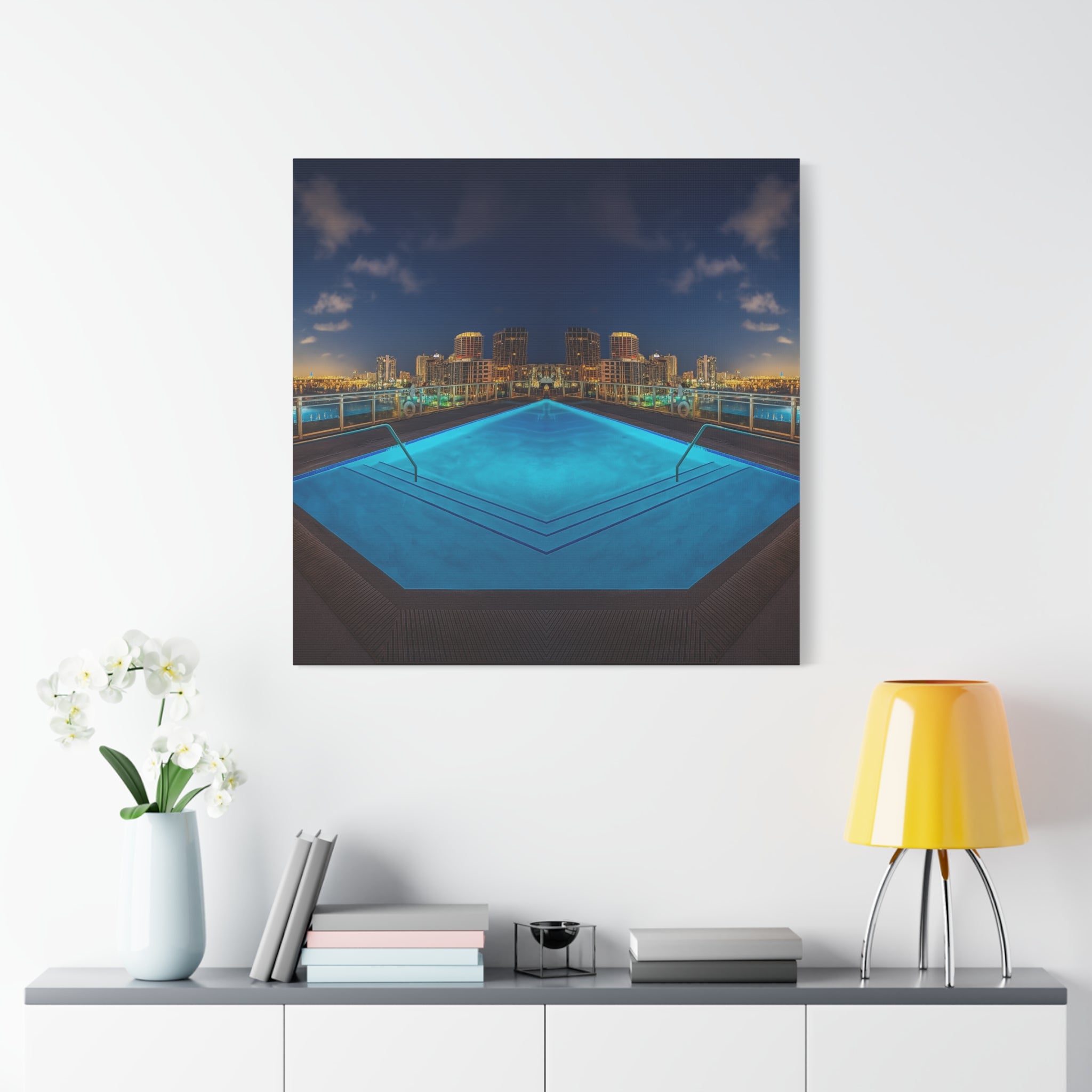 "Skyline Reflections" – Gallery Canvas Print