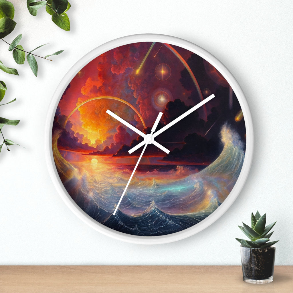 "Celestial Tides" – Art Wall Clock