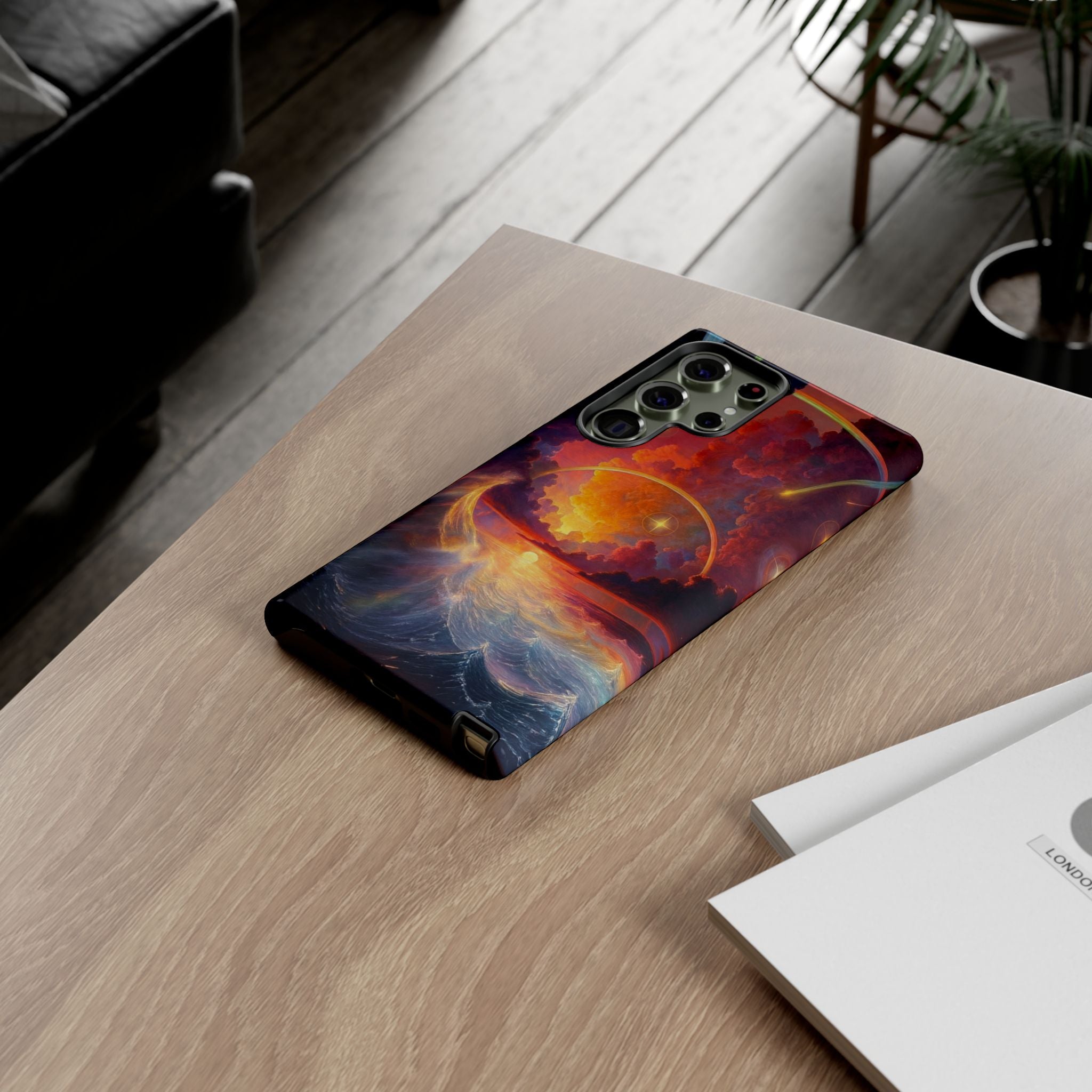 "Celestial Tides" – Printed Tough Phone Case