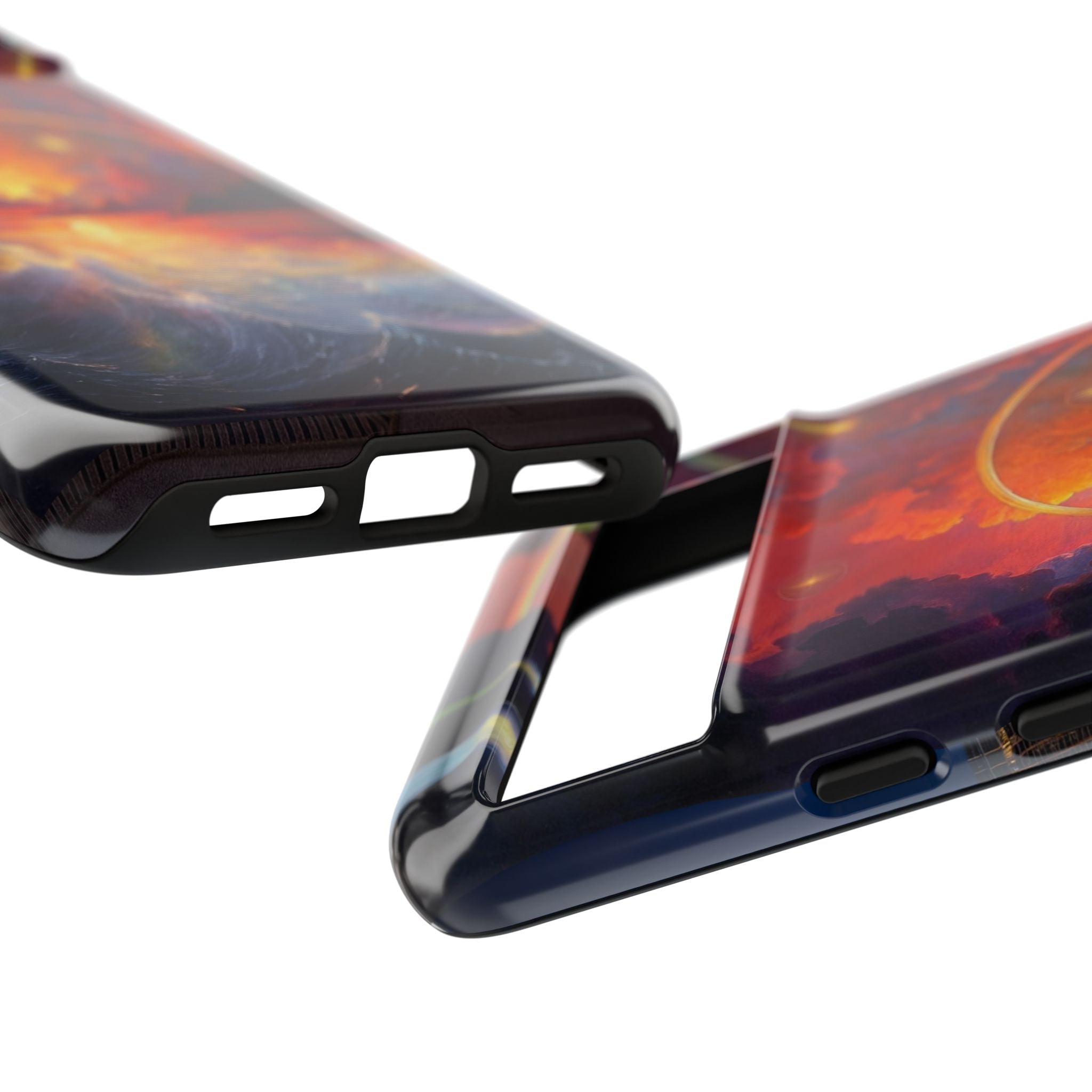 "Celestial Tides" – Printed Tough Phone Case