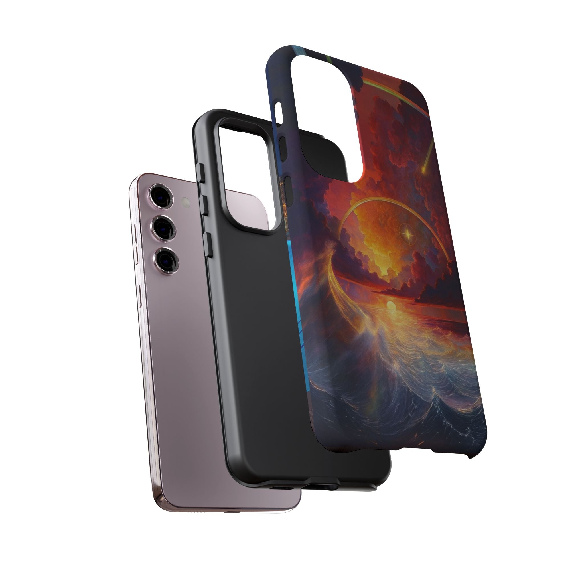 "Celestial Tides" – Printed Tough Phone Case