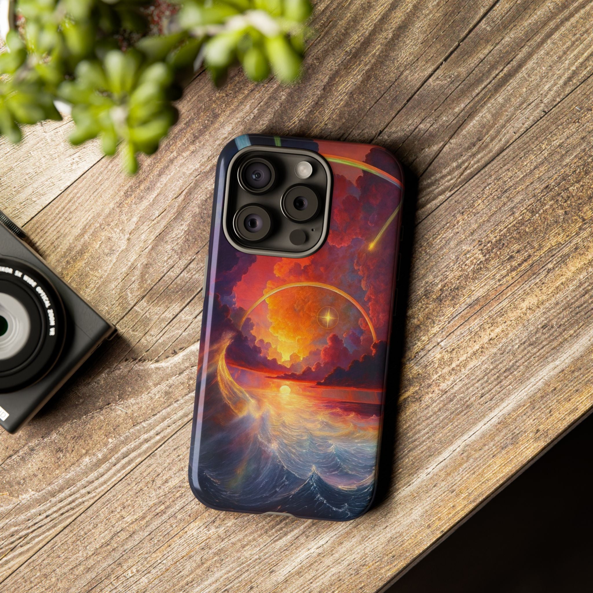 "Celestial Tides" – Printed Tough Phone Case