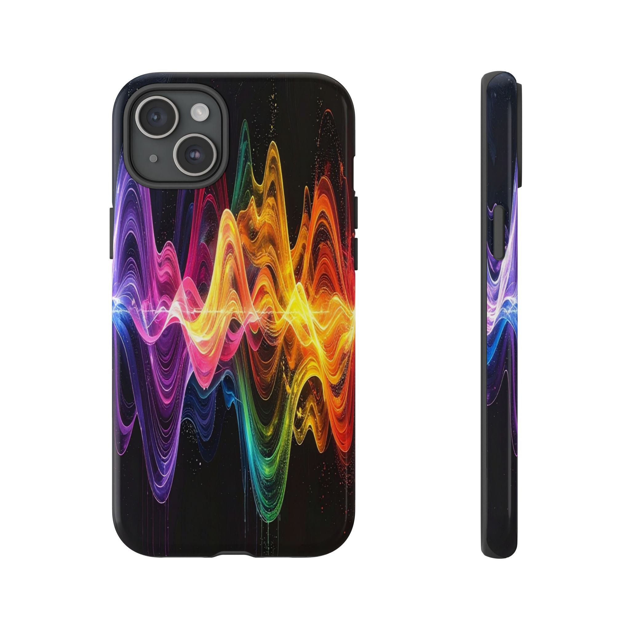 Resonant Spectrum: Digital Sound Wave Visualization, Chromatic Energy Flow - L’Art Suprême Phone Case