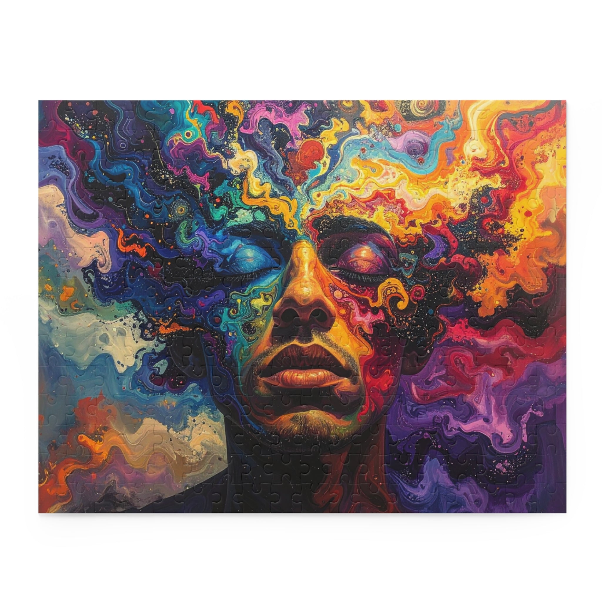 Cosmic Consciousness: Psychedelic Inner Landscape, Vibrant Abstract Expressionism -  L'Art Puzzle