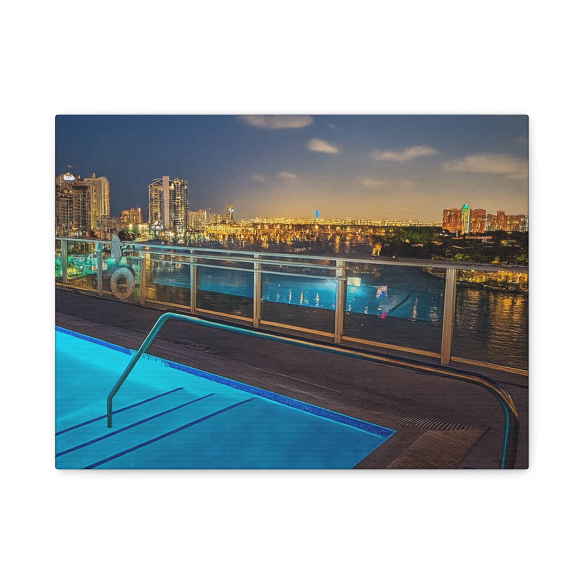 "Skyline Reflections" – Luxe Canvas Print