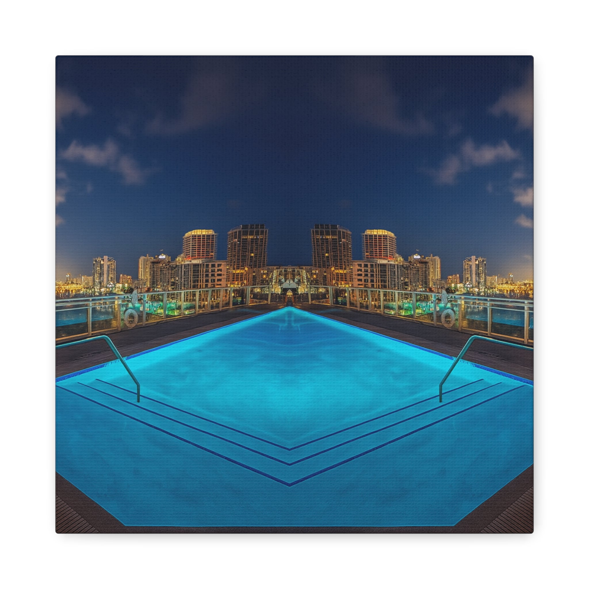 "Skyline Reflections" – Gallery Canvas Print