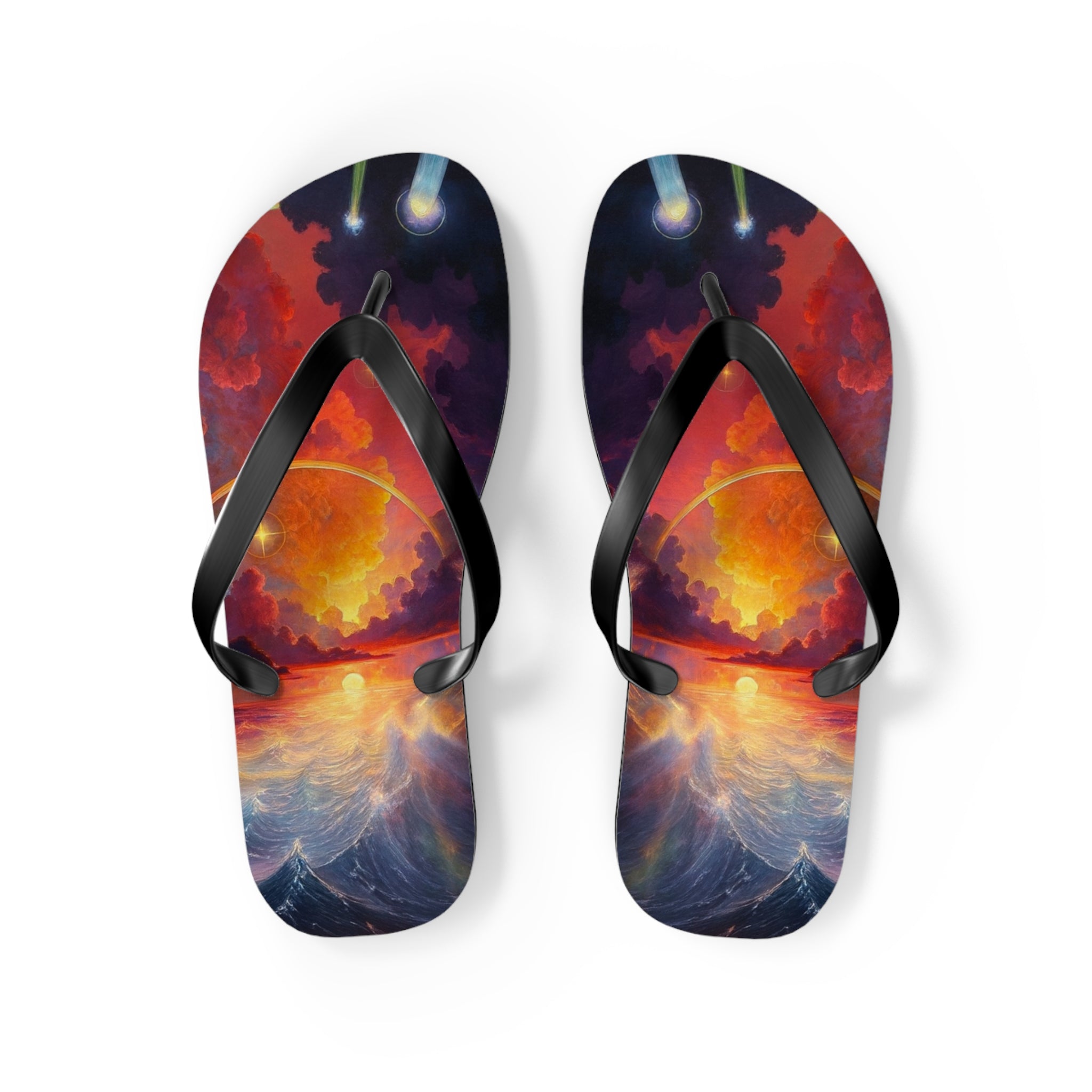 “Celestial Tides" – Premium Flip Flops