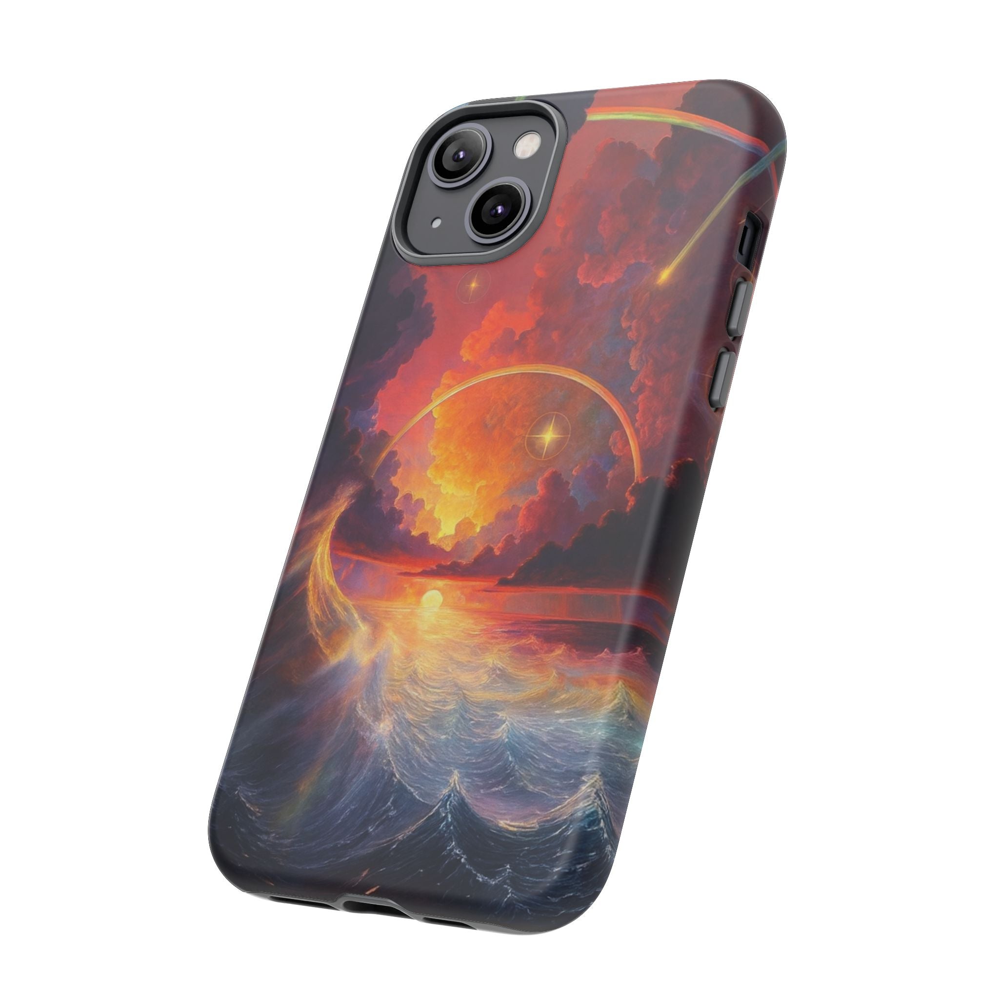 "Celestial Tides" – Printed Tough Phone Case