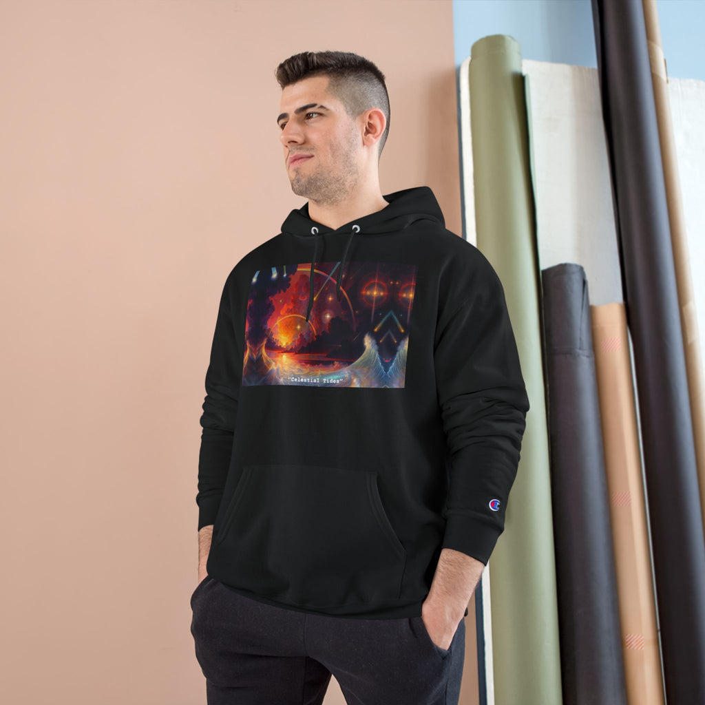 "Celestial Tides" – Champion Hoodie