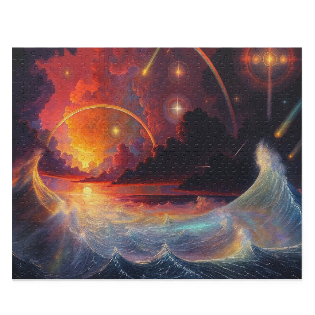 “Celestial Tides” – Cosmic Chaos x Ocean Calm Puzzle