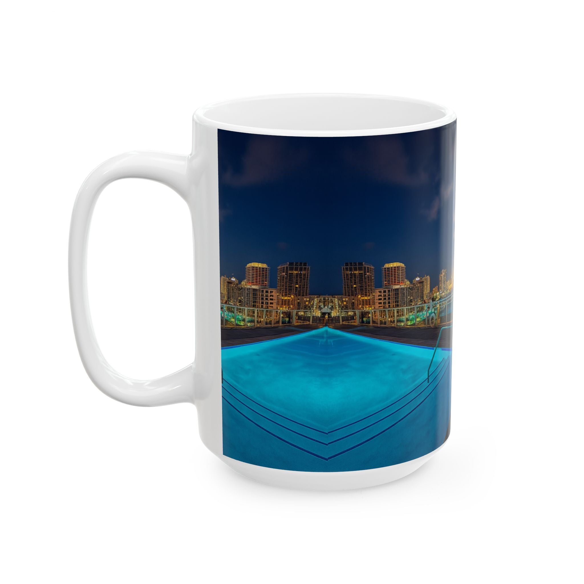 "Skyline Reflections" – Ceramic Mug