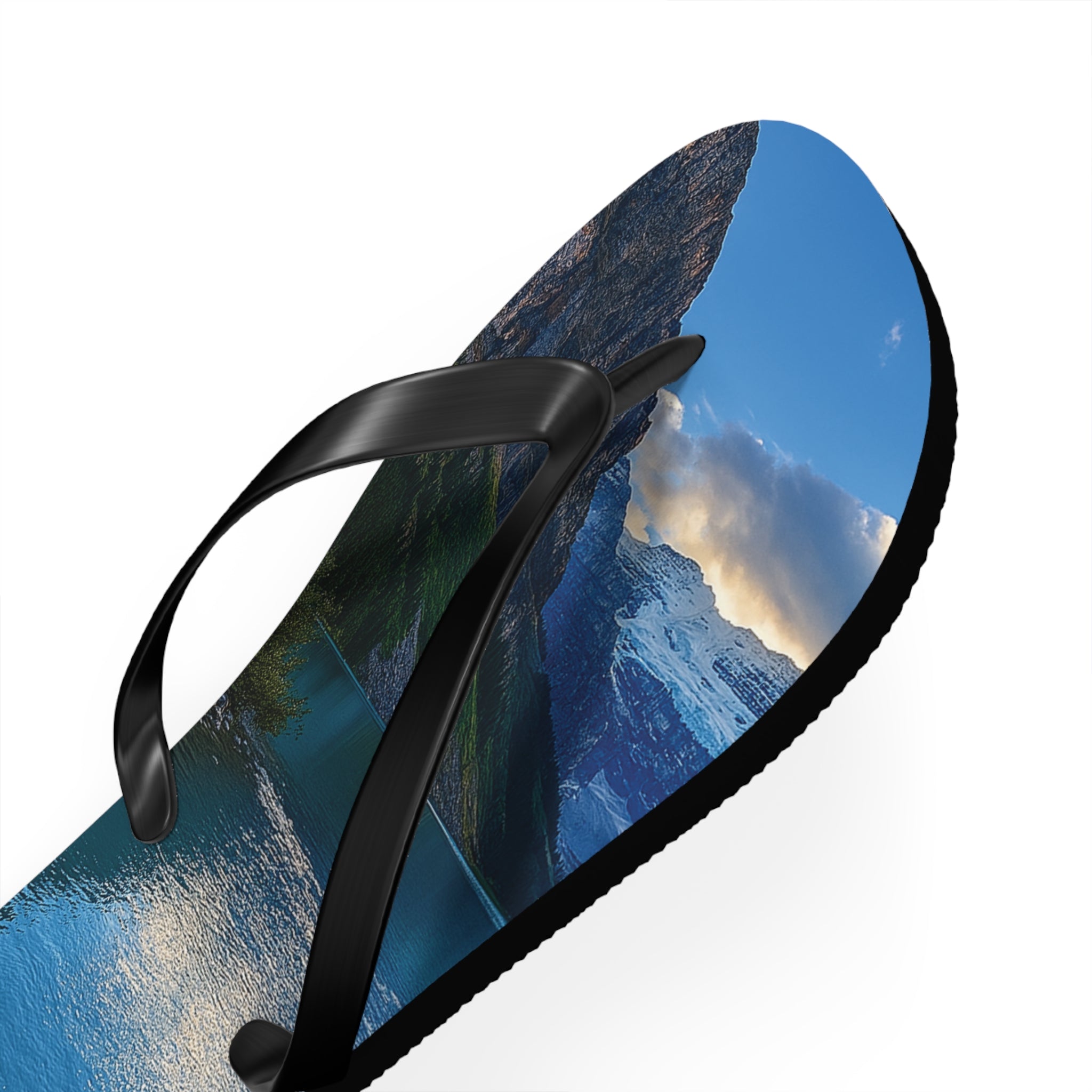 "Glacial Serenity" – Premium Flip Flops