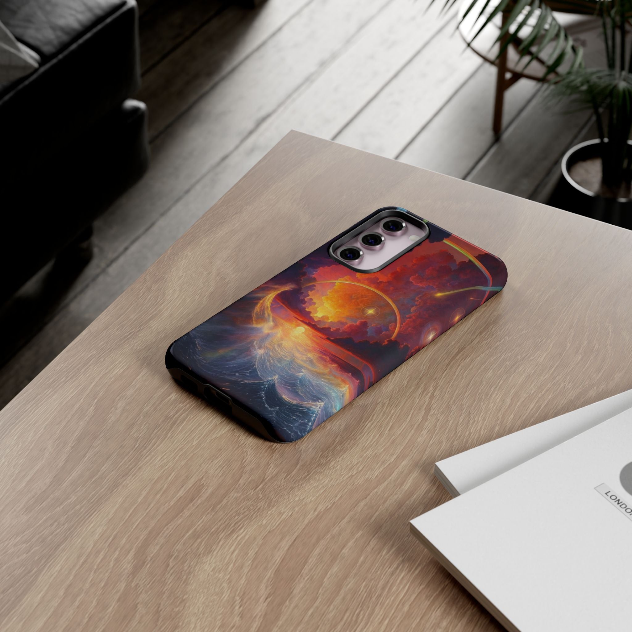 "Celestial Tides" – Printed Tough Phone Case