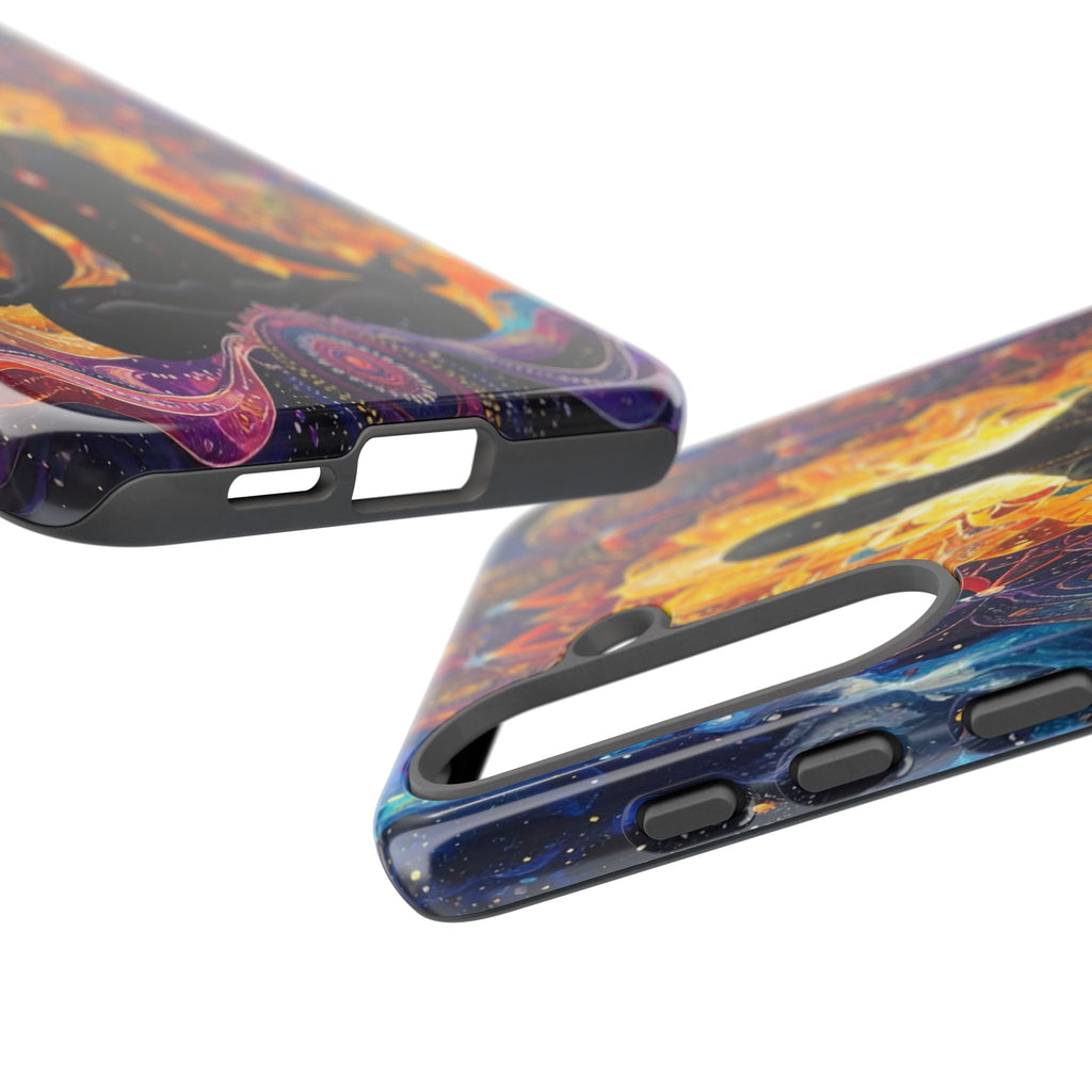 Cosmic Awakening: Spiritual Meditation Mandala, Chakra Energy Visualization - L’Art Suprême Phone Case