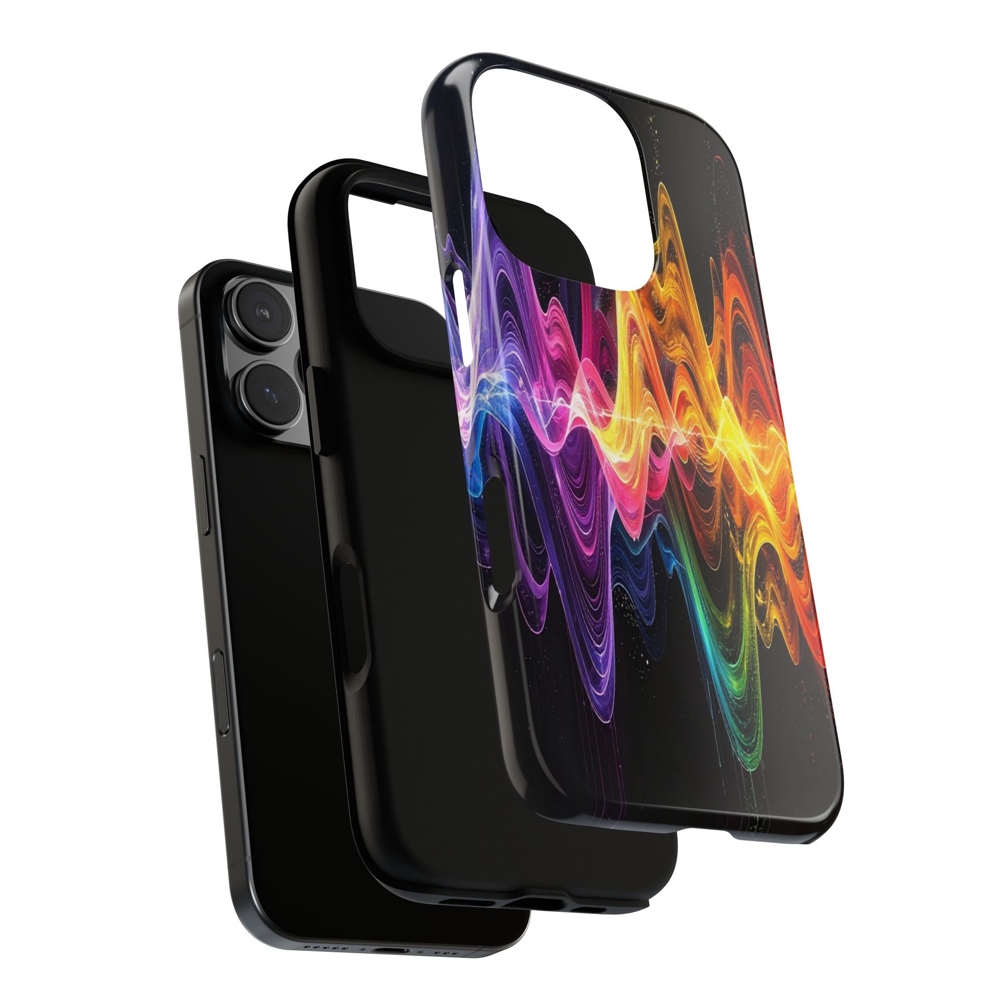 Resonant Spectrum: Digital Sound Wave Visualization, Chromatic Energy Flow - L’Art Suprême Phone Case