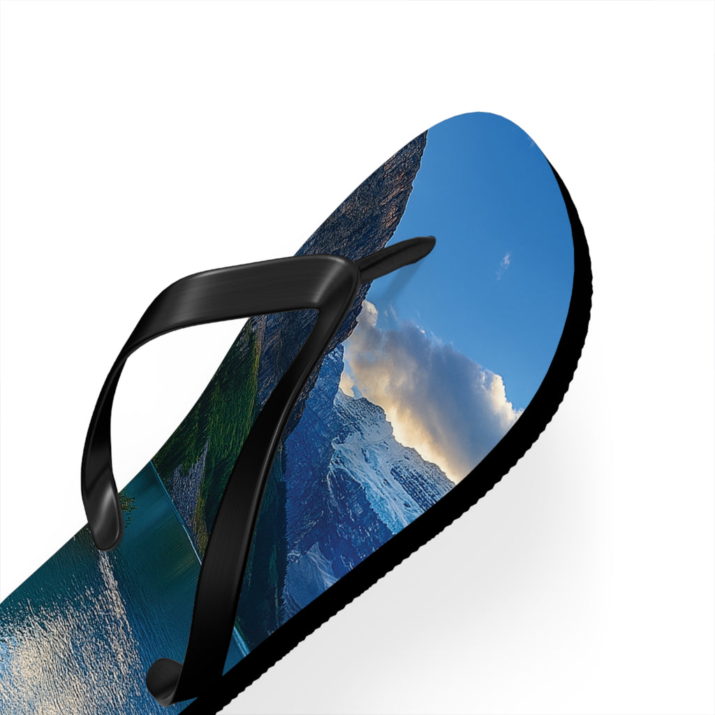 "Glacial Serenity" – Premium Flip Flops