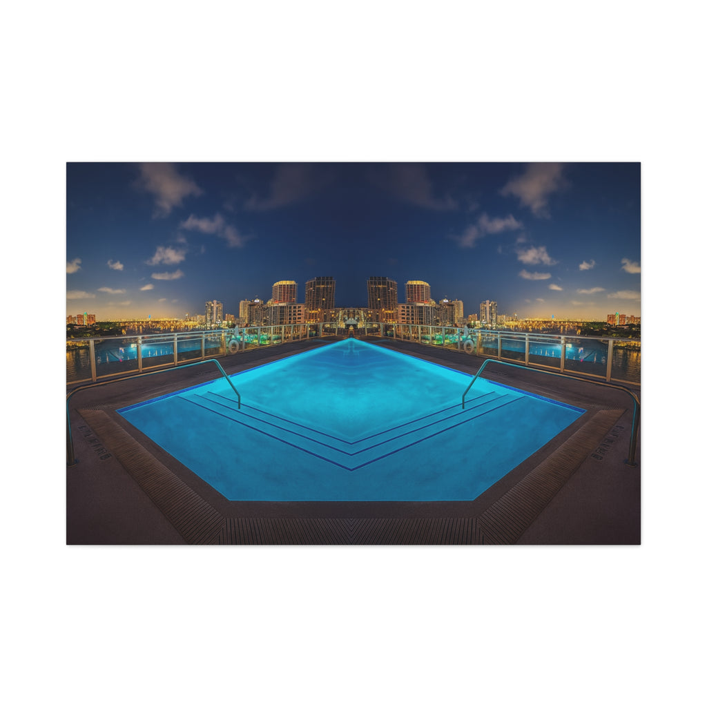 "Skyline Reflections" – Gallery Canvas Print