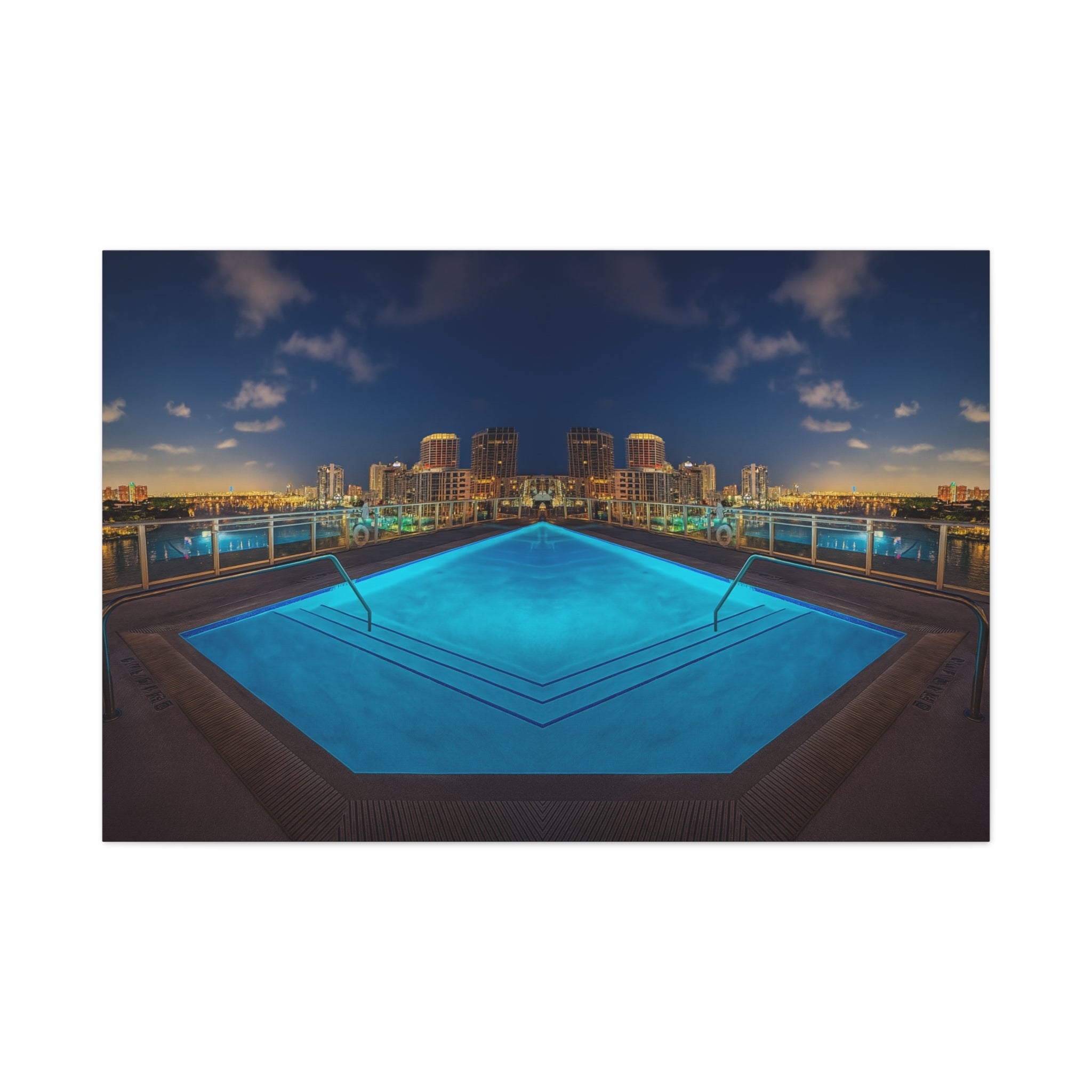 "Skyline Reflections" – Gallery Canvas Print