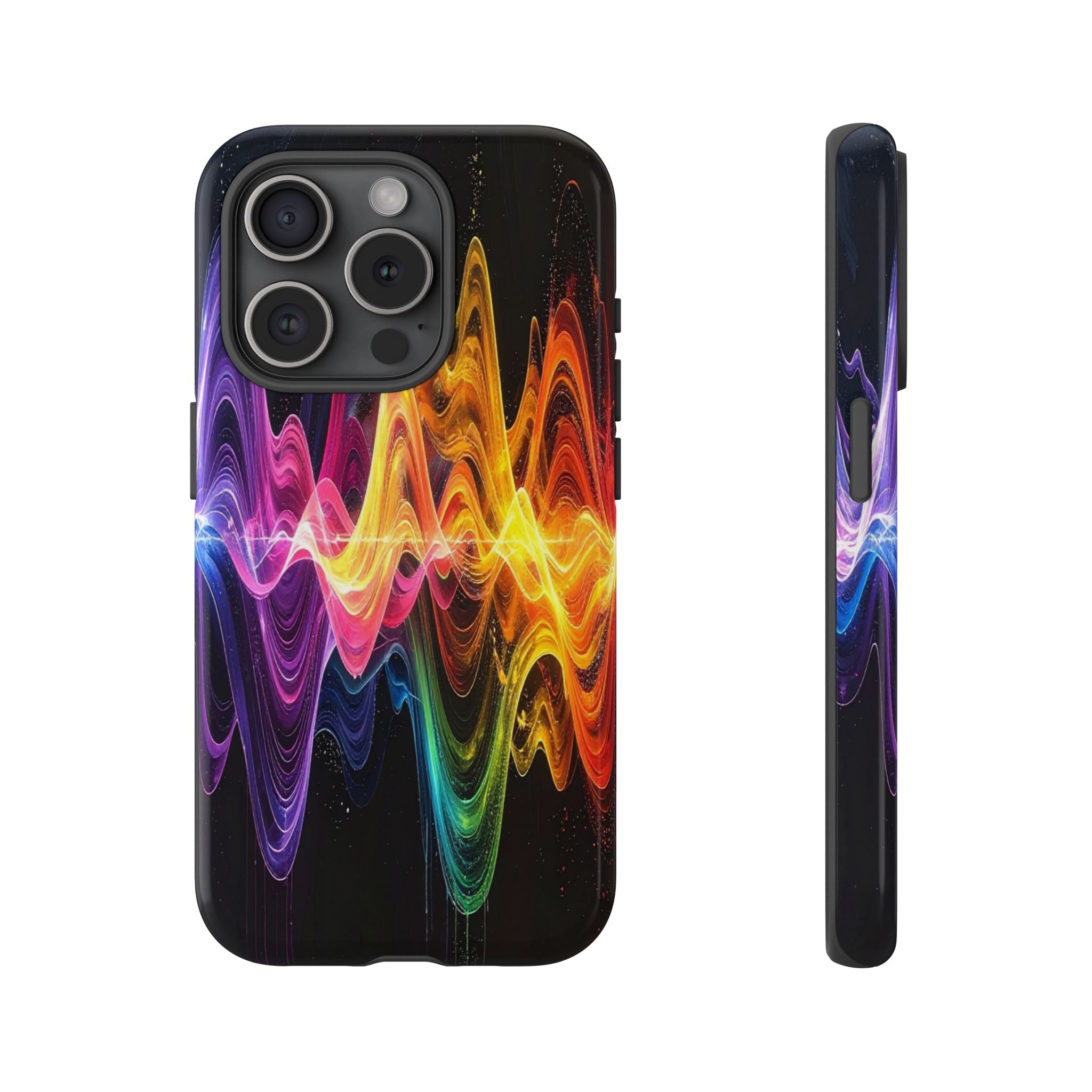 Resonant Spectrum: Digital Sound Wave Visualization, Chromatic Energy Flow - L’Art Suprême Phone Case