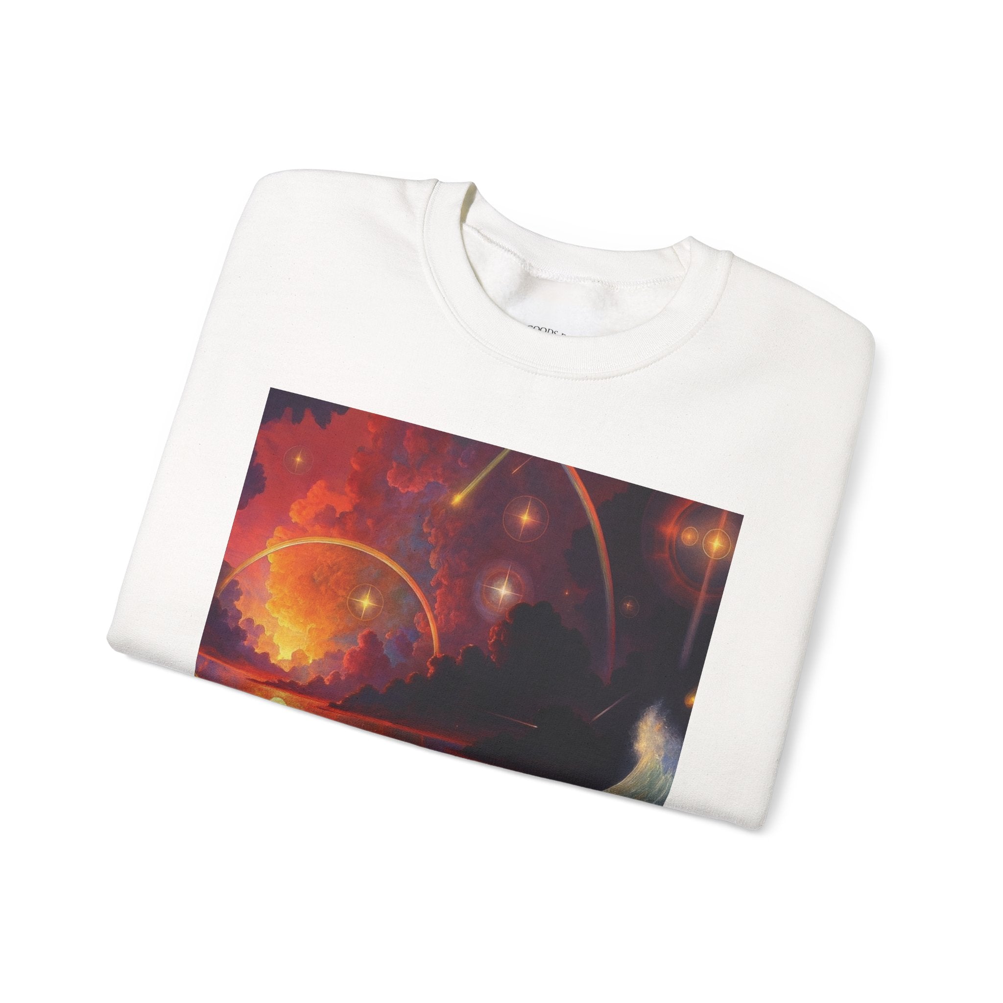 "Celestial Tides" – Cosmic Calm Crewneck