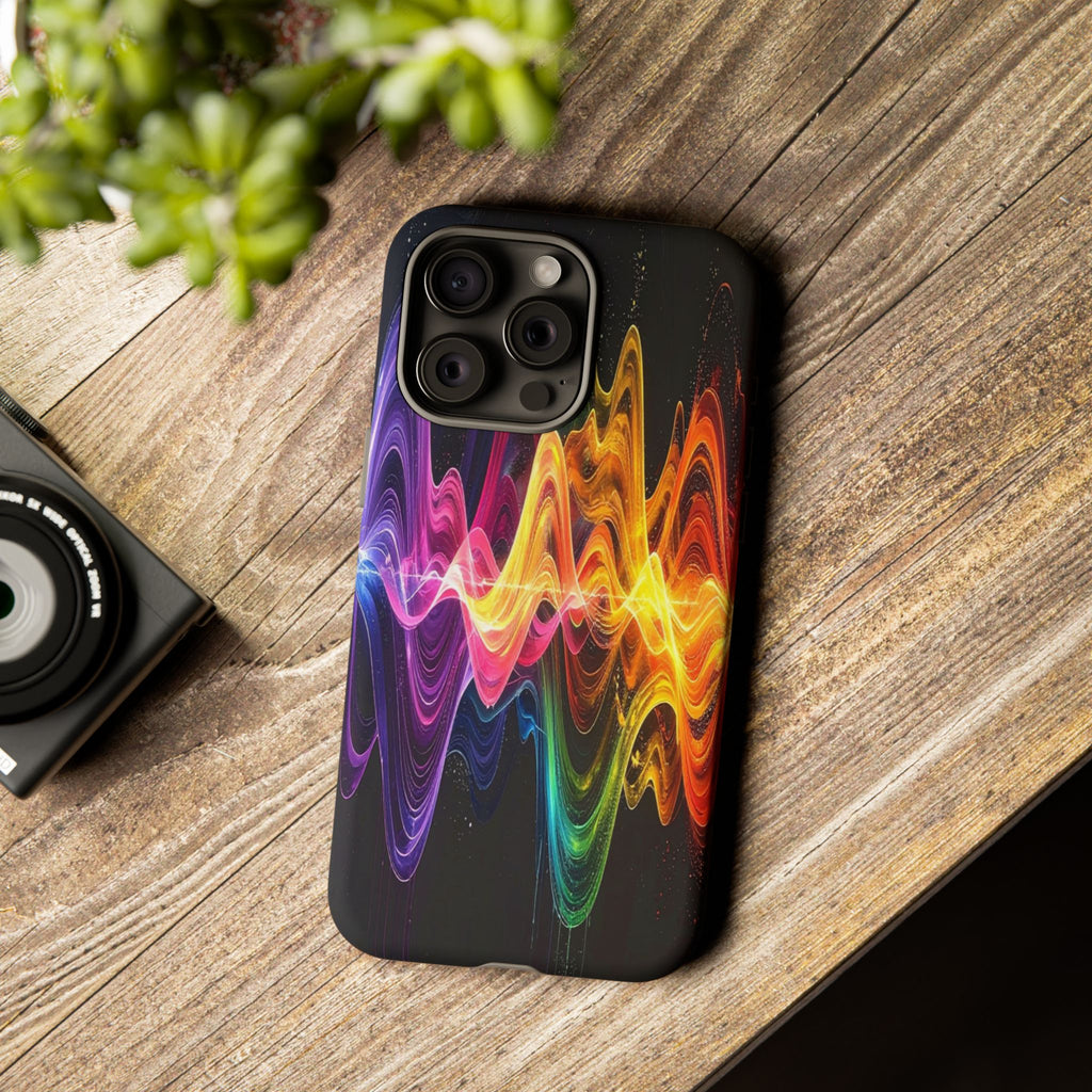 Resonant Spectrum: Digital Sound Wave Visualization, Chromatic Energy Flow - L’Art Suprême Phone Case