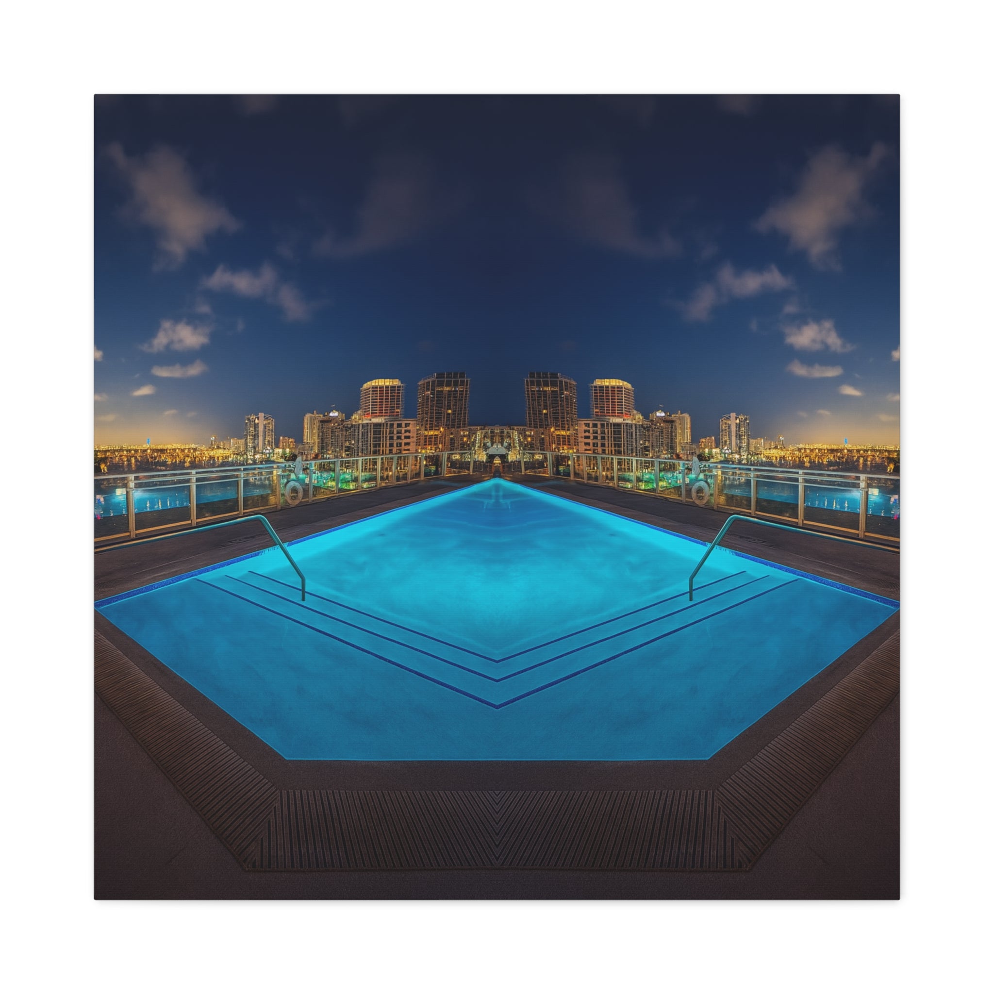 "Skyline Reflections" – Gallery Canvas Print
