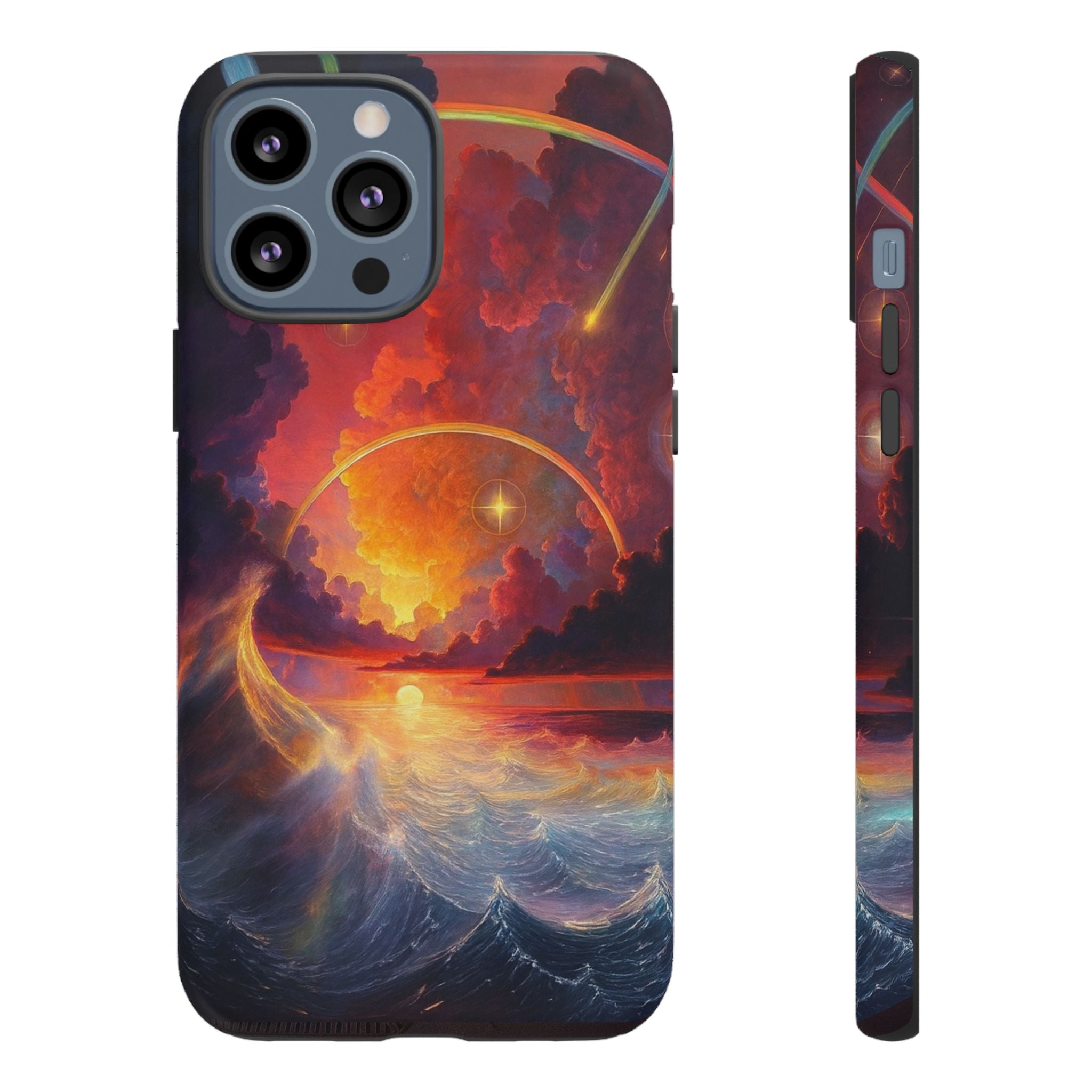 "Celestial Tides" – Printed Tough Phone Case