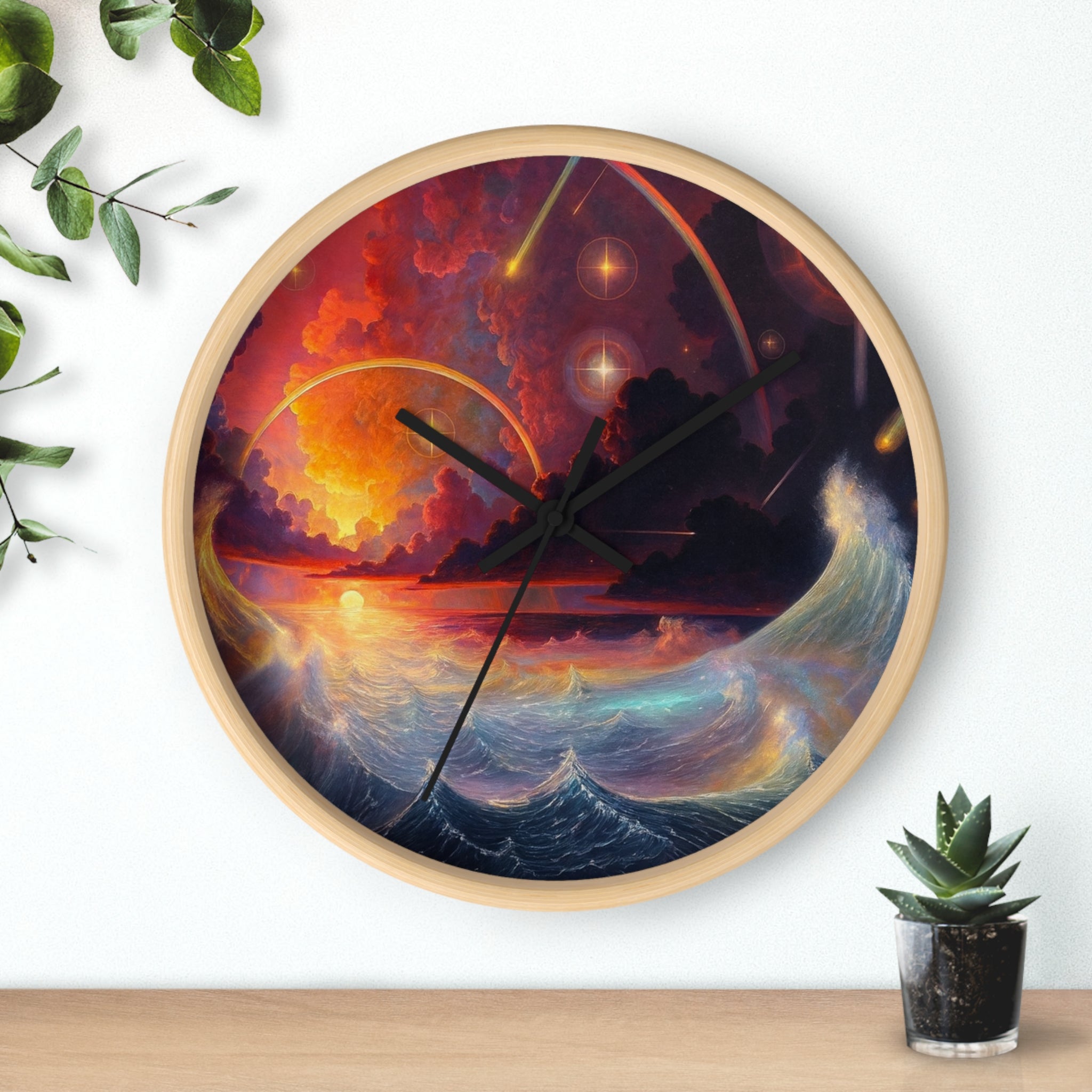 "Celestial Tides" – Art Wall Clock