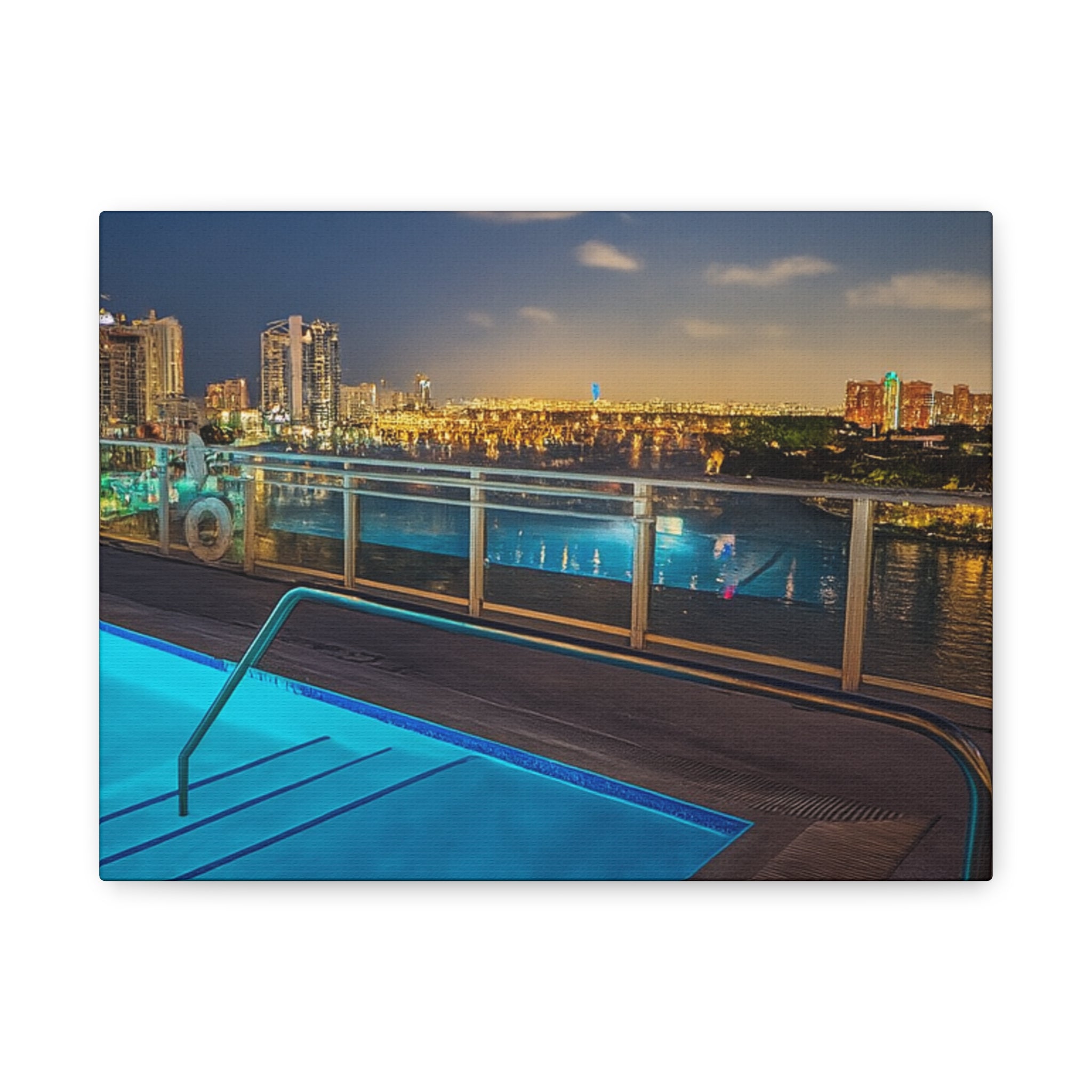 "Skyline Reflections" – Luxe Canvas Print
