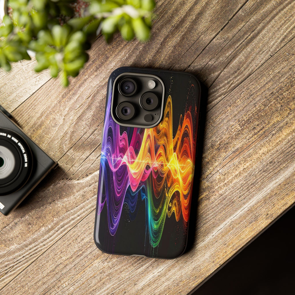 Resonant Spectrum: Digital Sound Wave Visualization, Chromatic Energy Flow - L’Art Suprême Phone Case