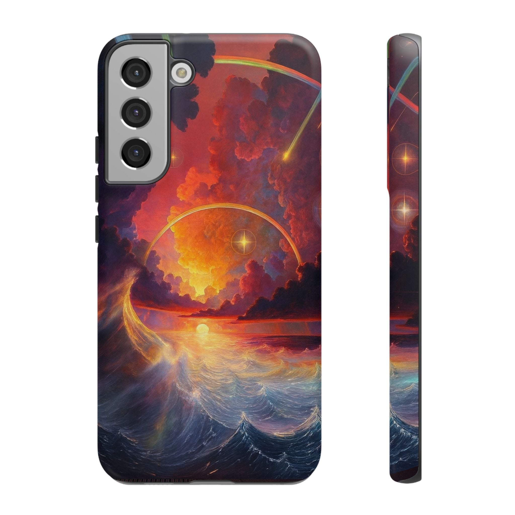 "Celestial Tides" – Printed Tough Phone Case