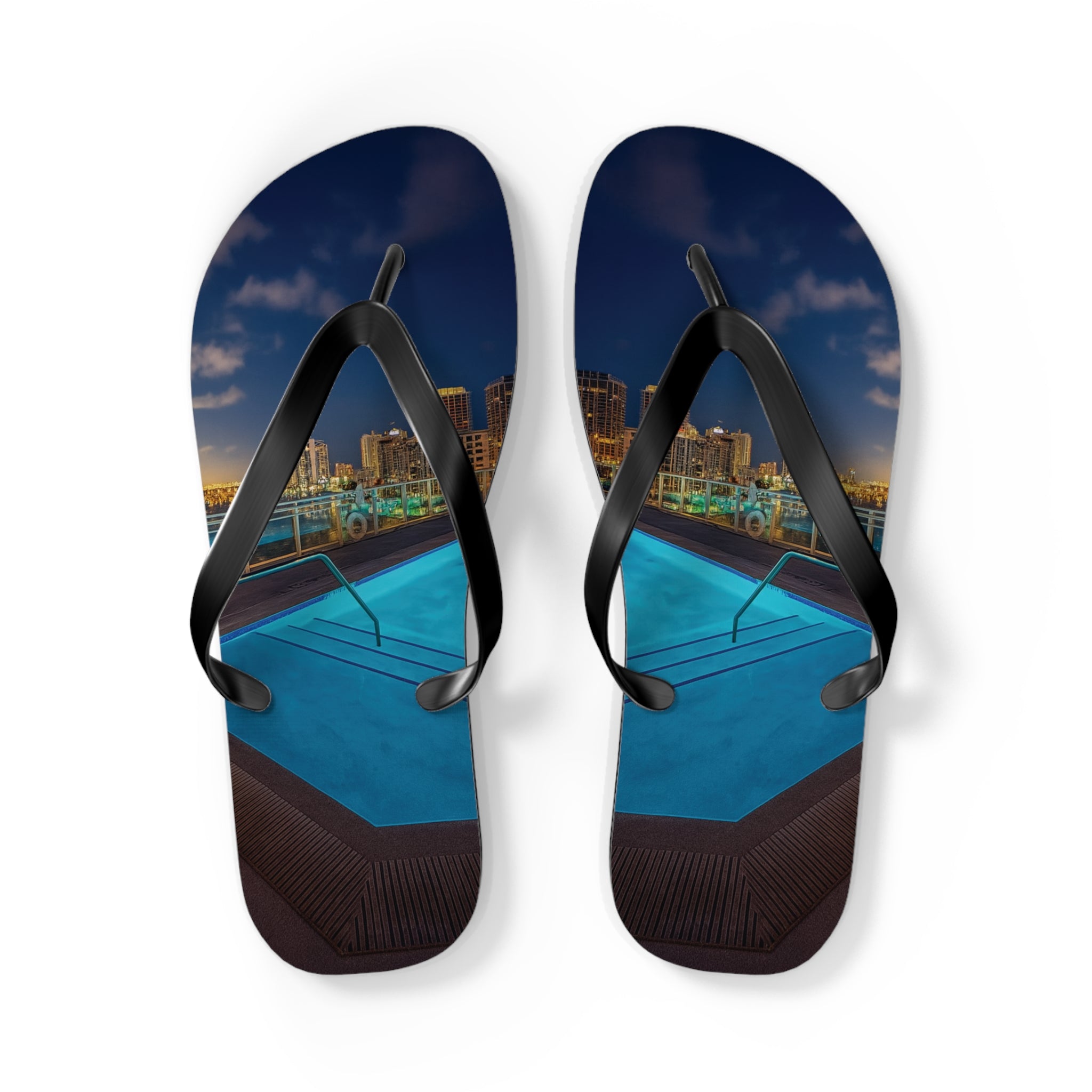 “Skyline Reflections" – Premium Flip Flops