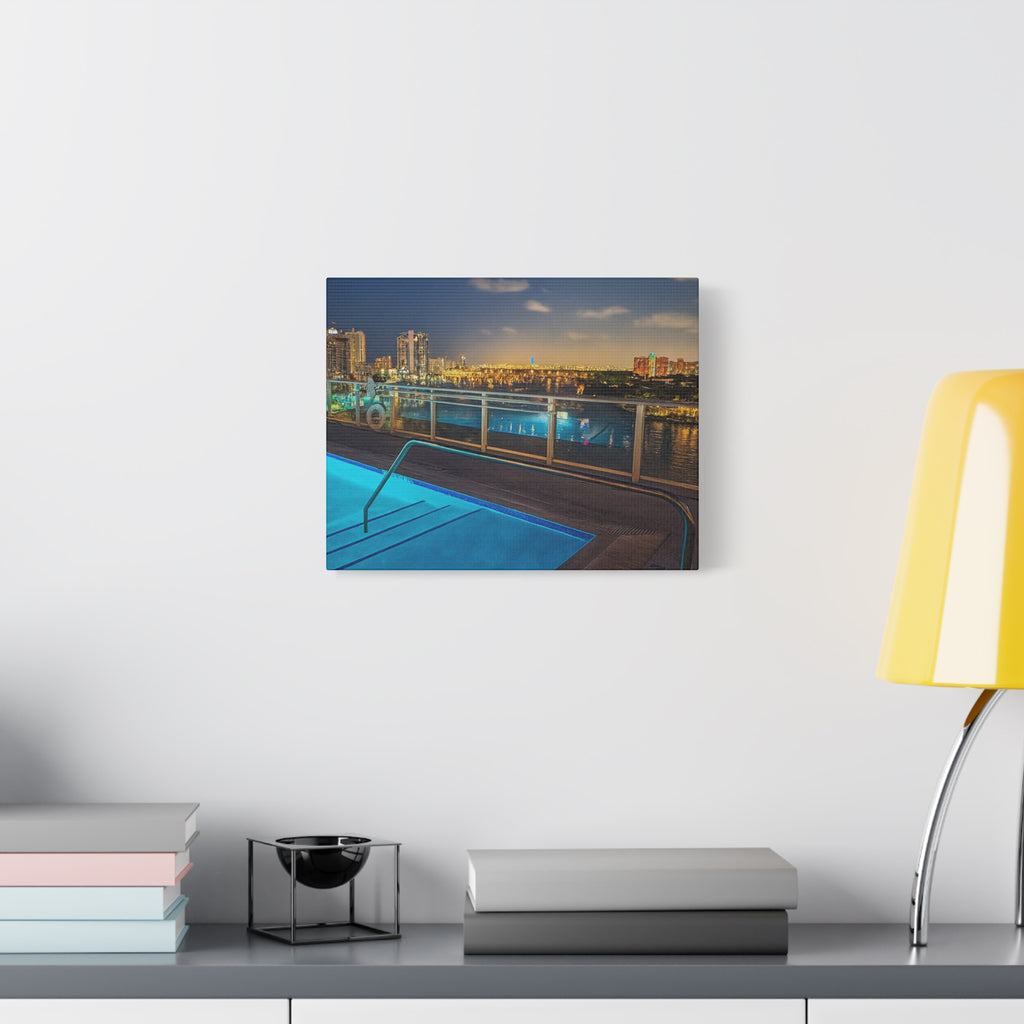 "Skyline Reflections" – Luxe Canvas Print