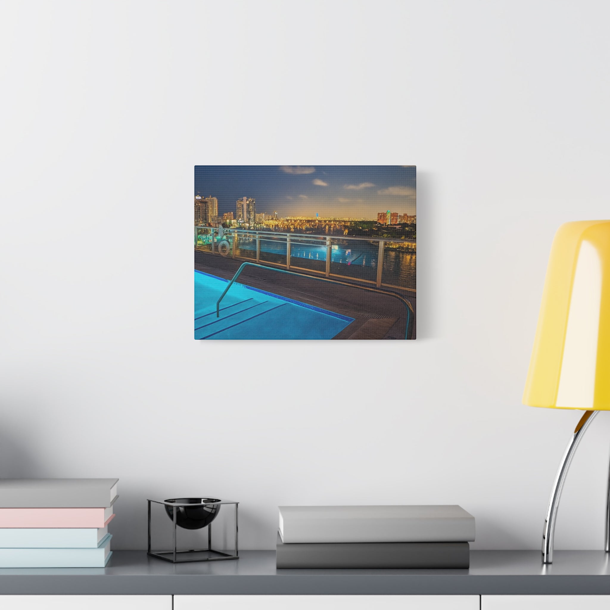 "Skyline Reflections" – Luxe Canvas Print