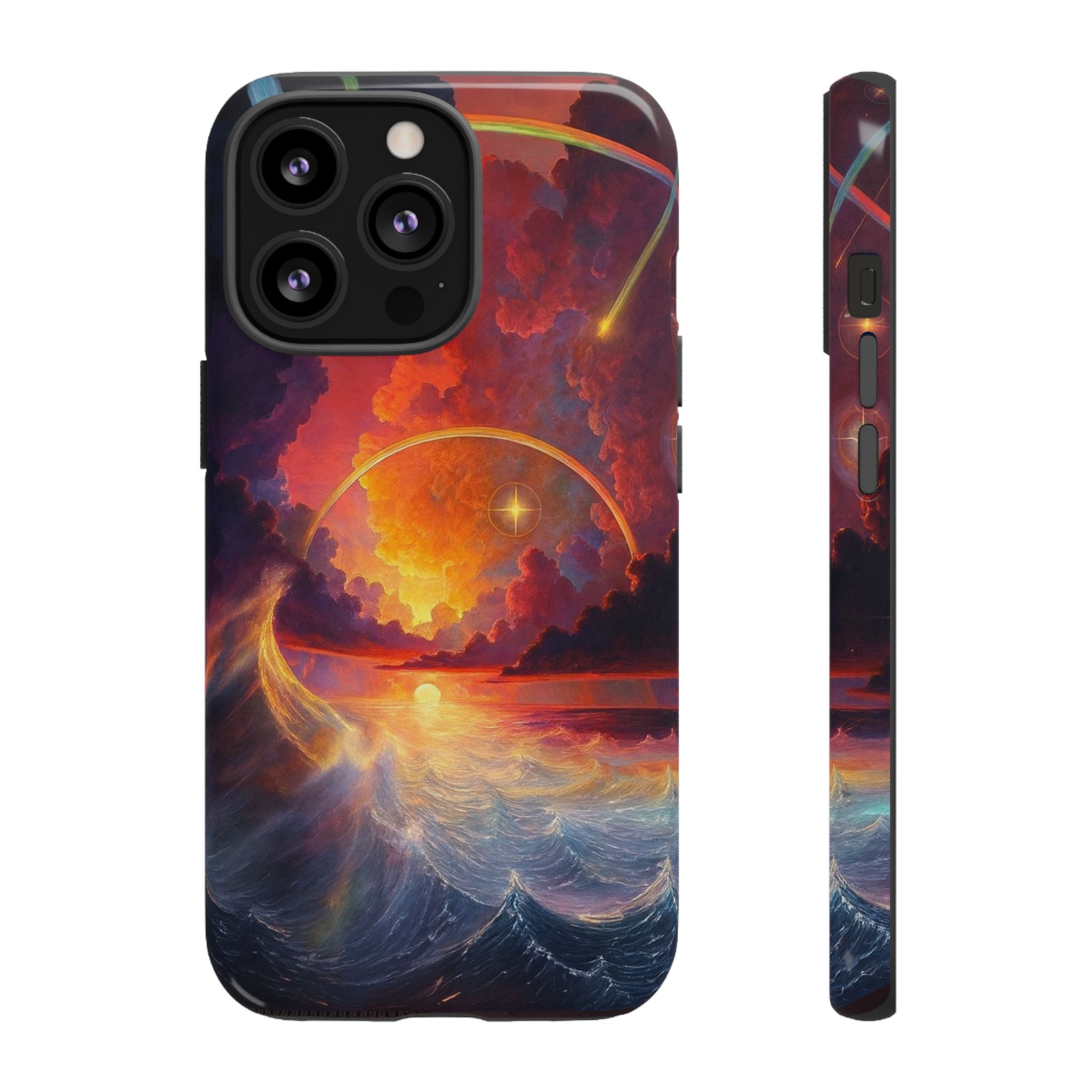 "Celestial Tides" – Printed Tough Phone Case
