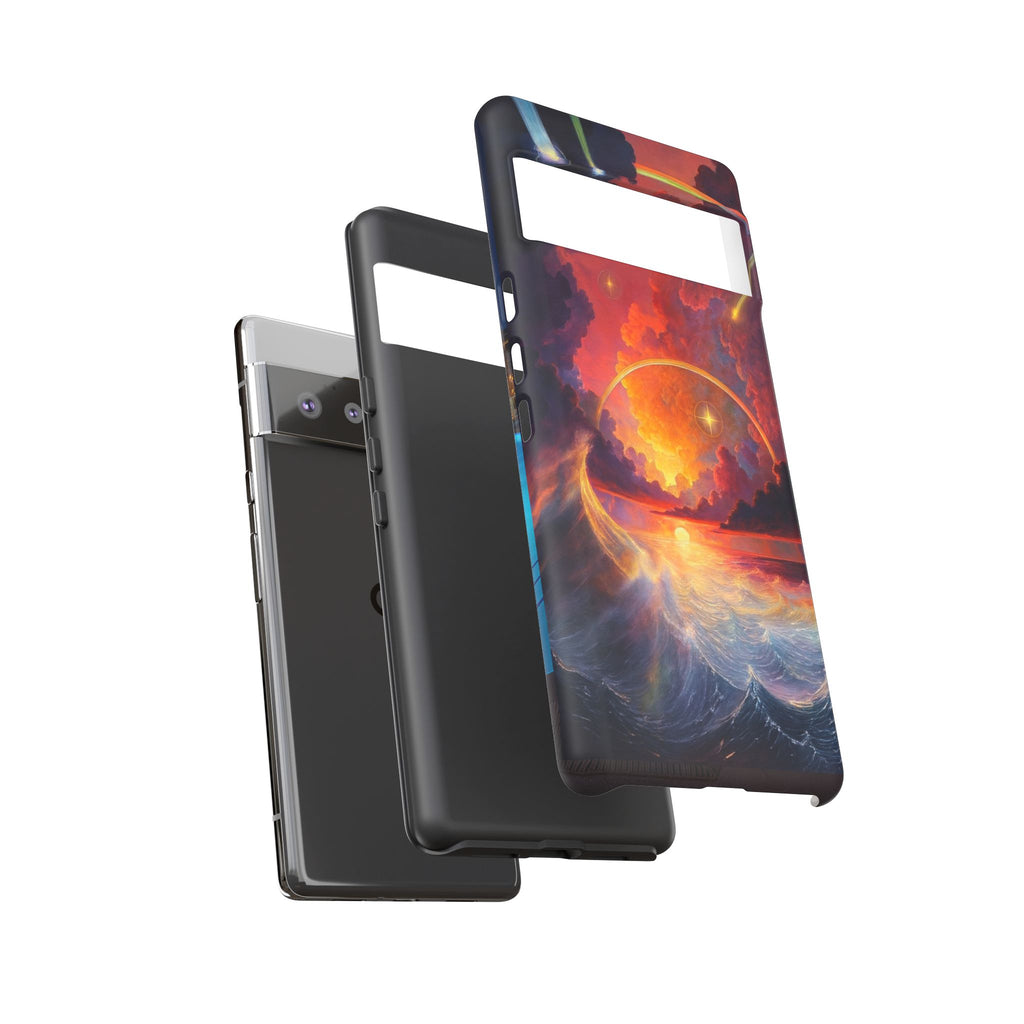 "Celestial Tides" – Printed Tough Phone Case