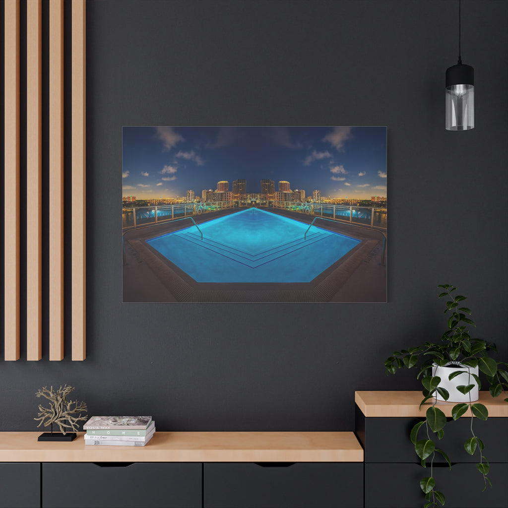 "Skyline Reflections" – Gallery Canvas Print