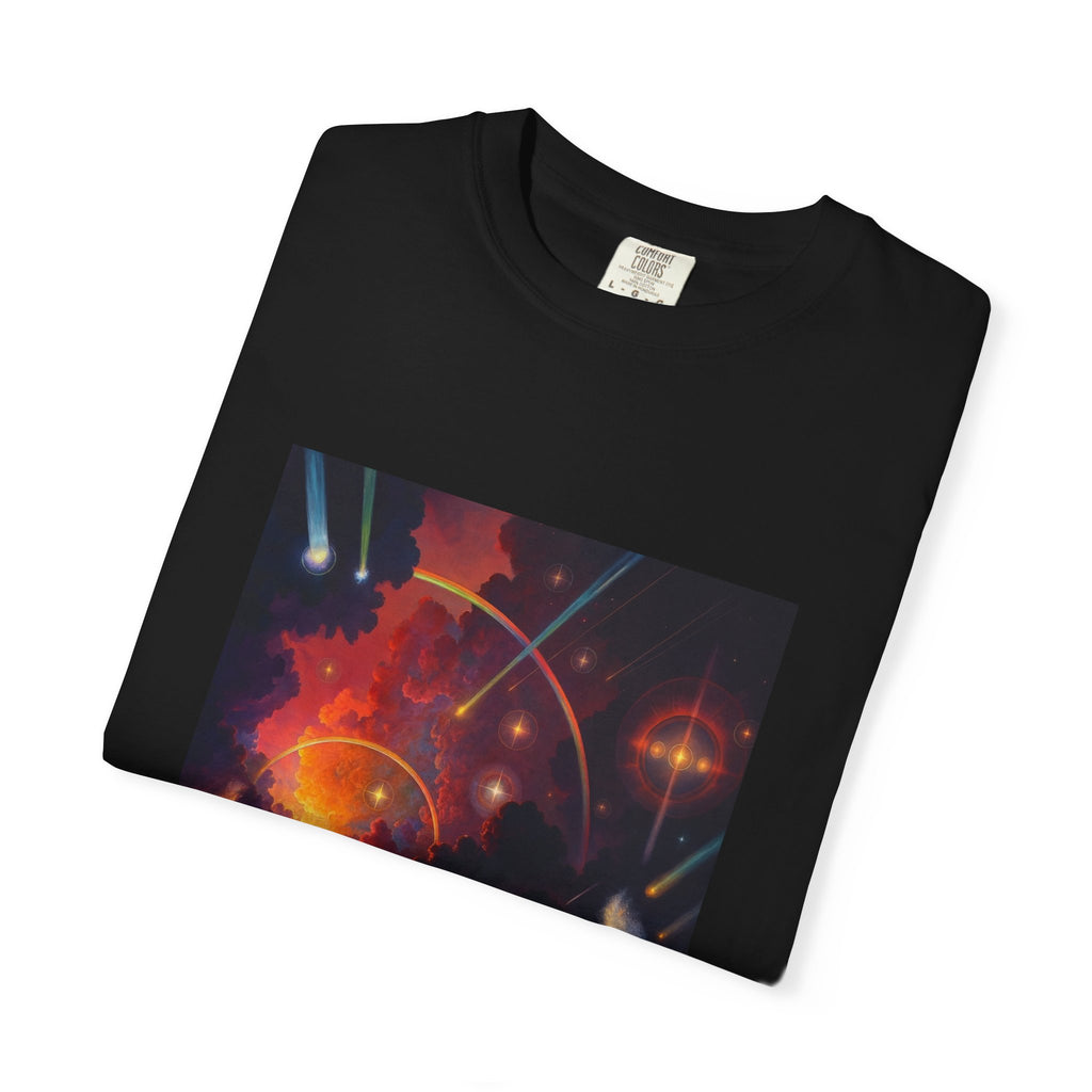 "Celestial Tides" – Garment-Dyed Unisex T-Shirt
