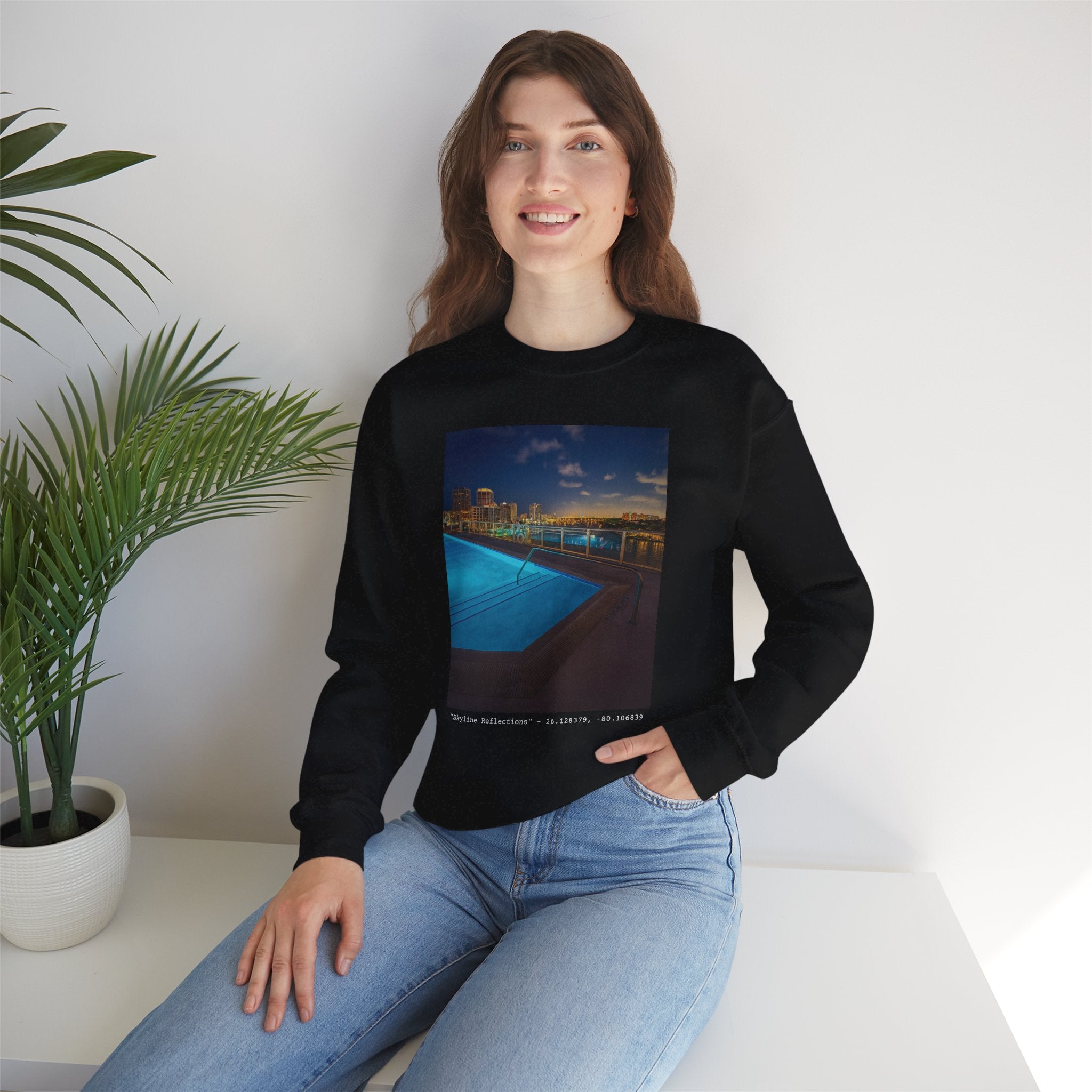 "Skyline Reflections" – Crewneck Sweatshirt
