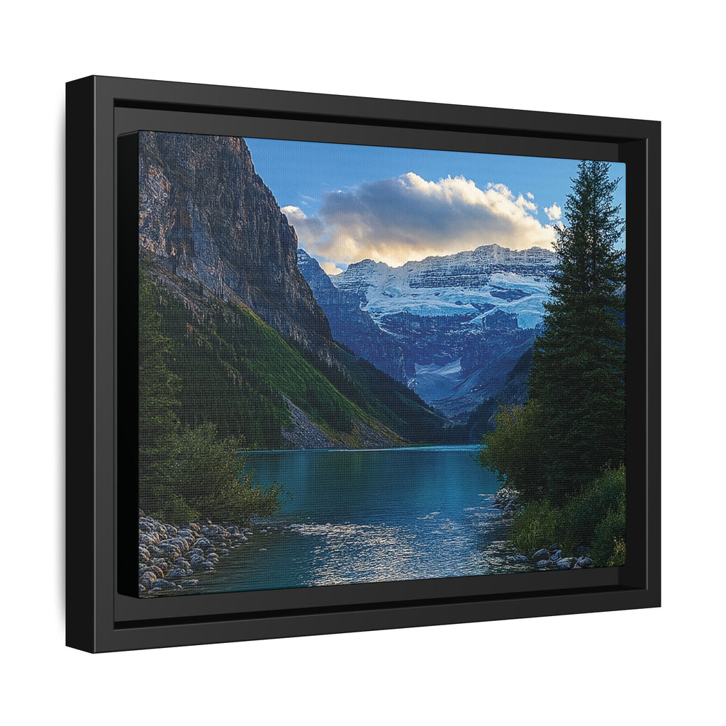 "Glacial Serenity" – Framed Canvas Print