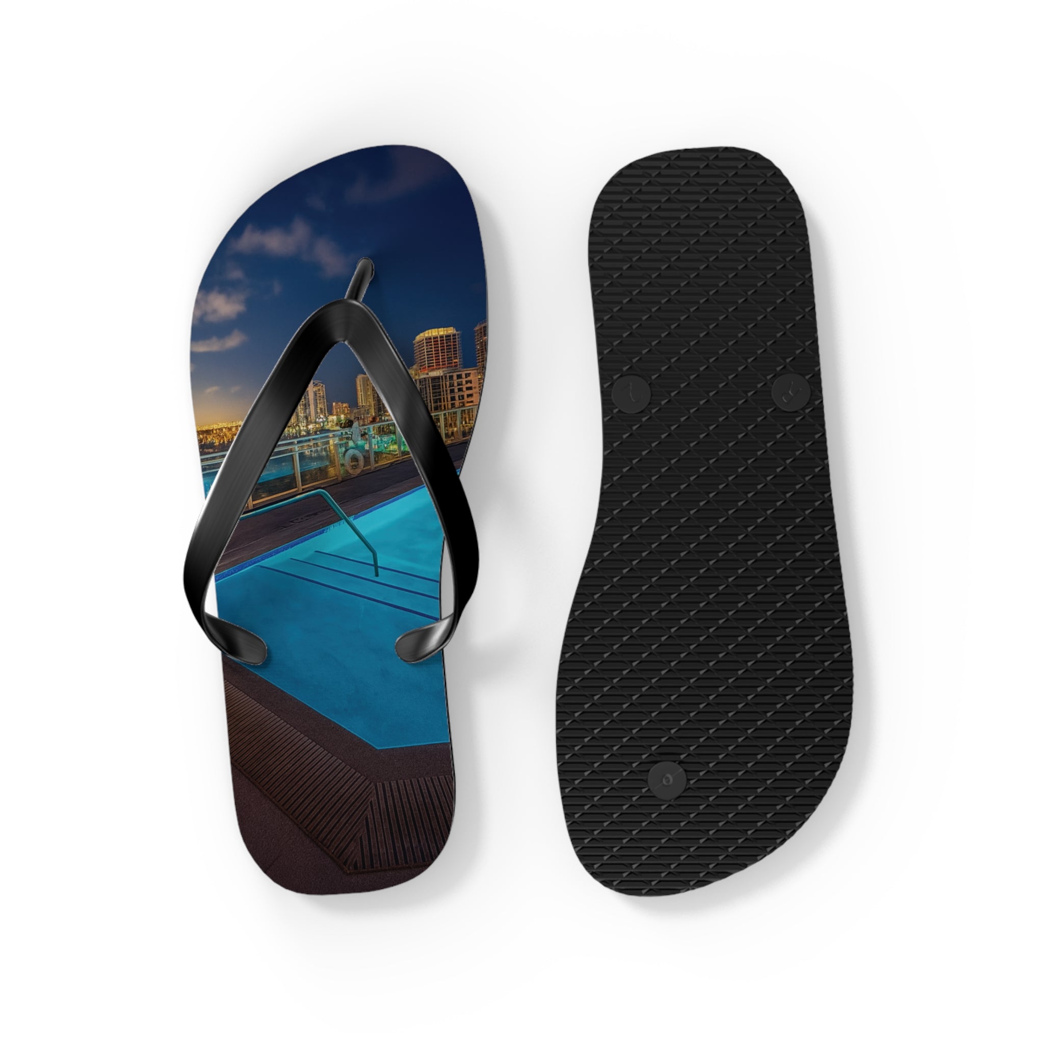 “Skyline Reflections" – Premium Flip Flops