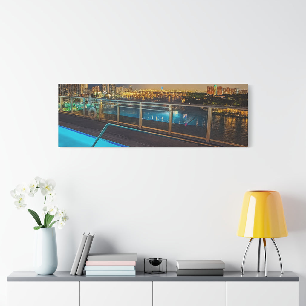 "Skyline Reflections" – Luxe Canvas Print
