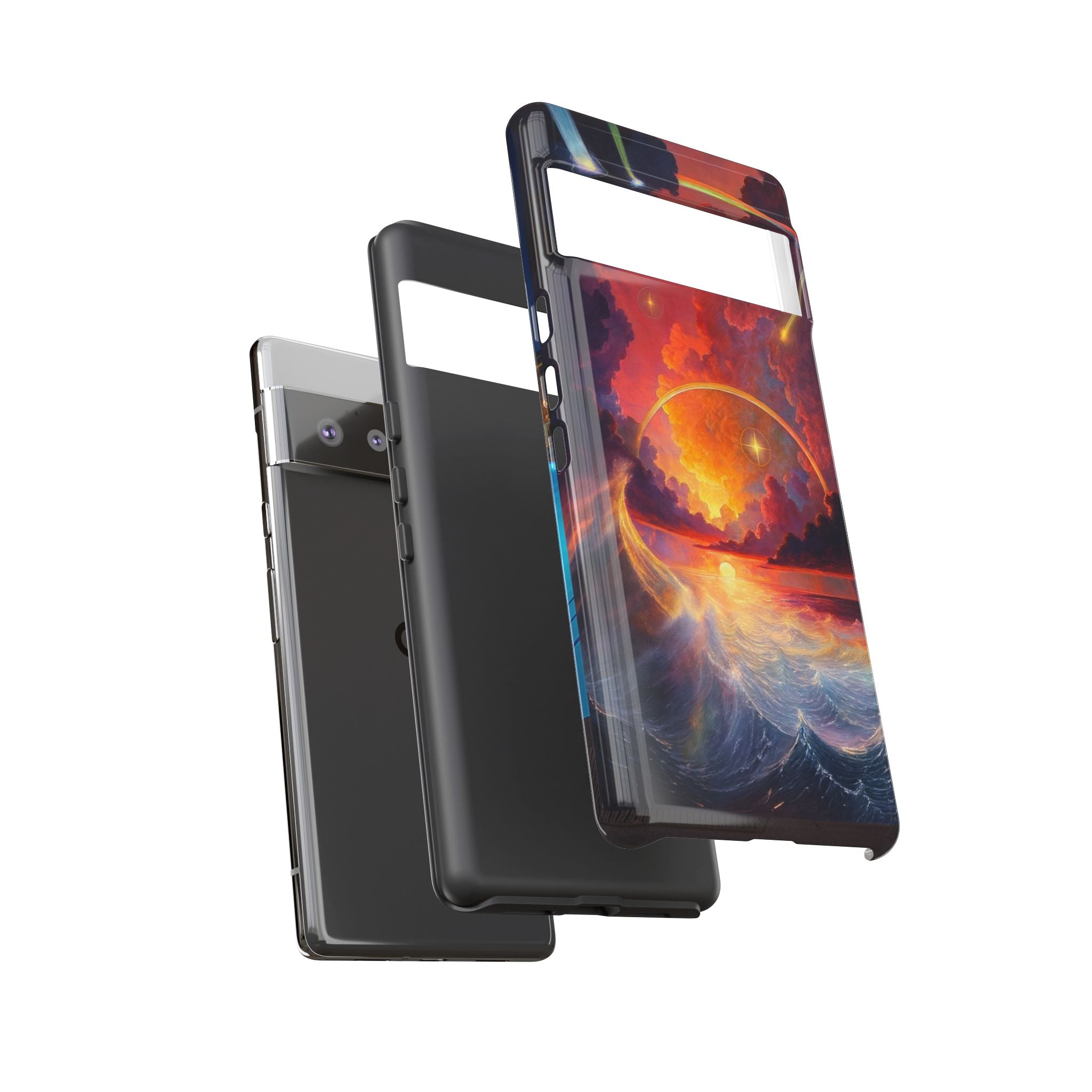 "Celestial Tides" – Printed Tough Phone Case