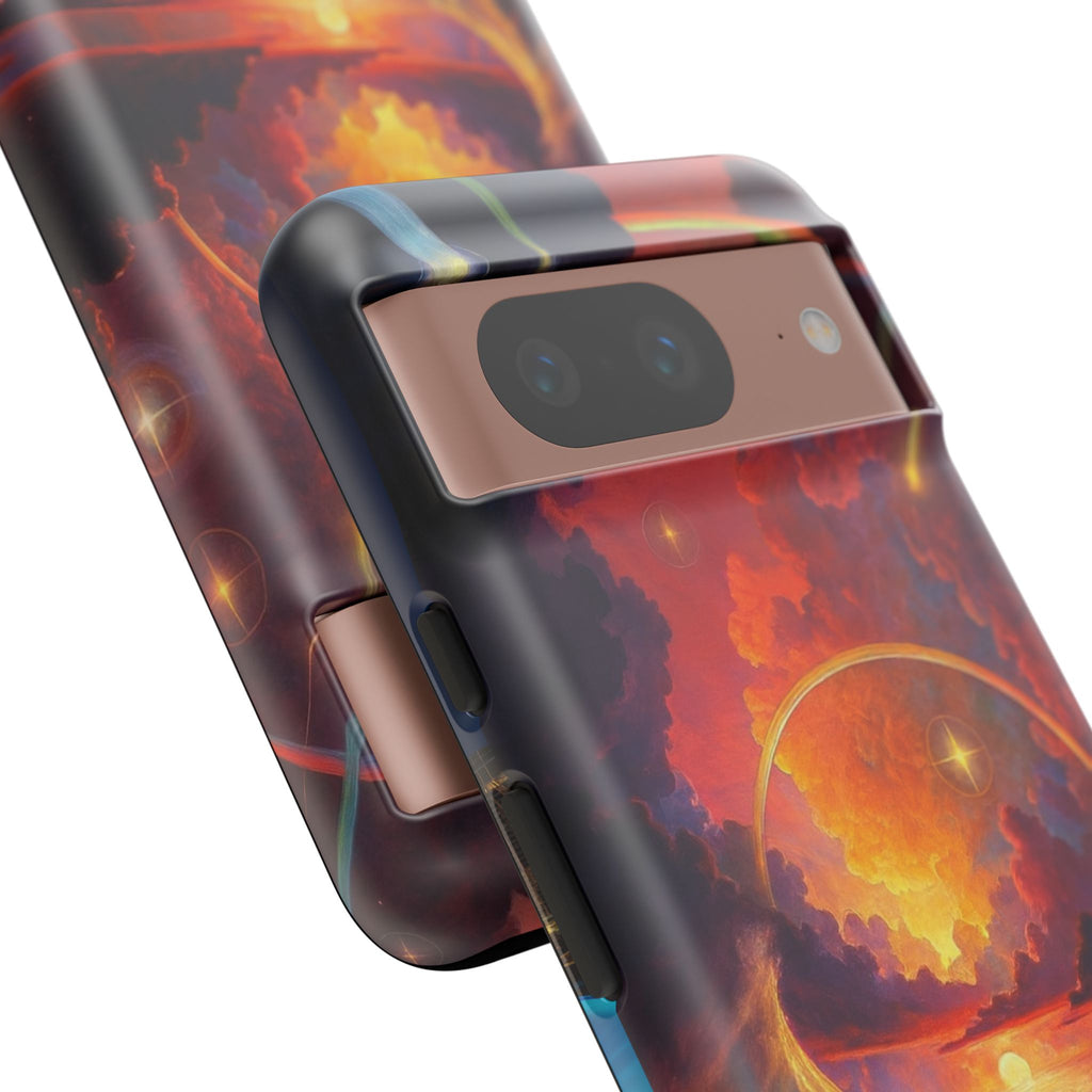 "Celestial Tides" – Printed Tough Phone Case