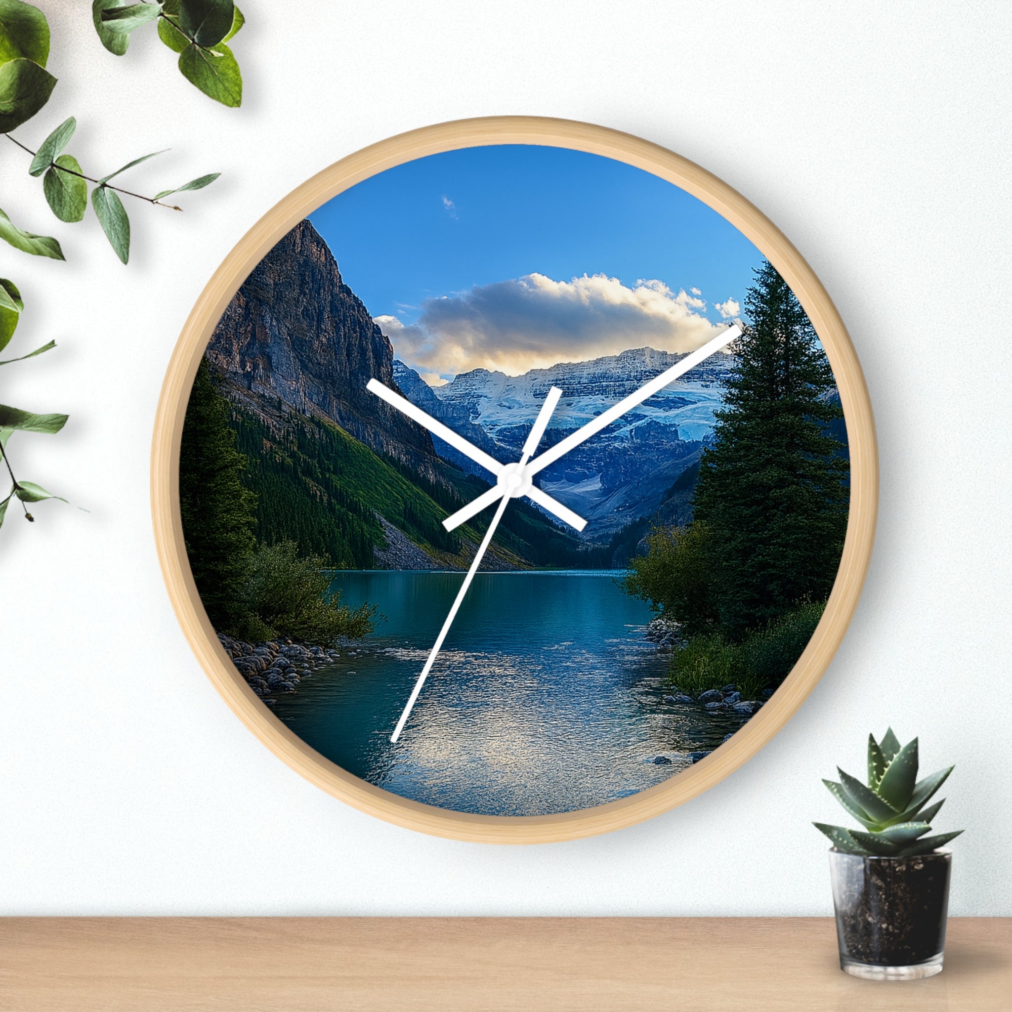 "Glacial Serenity" – Art Wall Clock