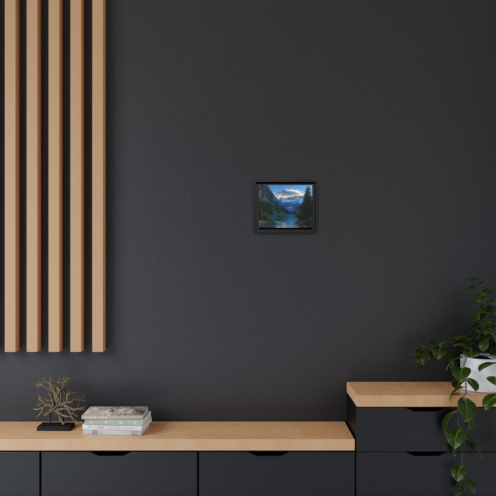 "Glacial Serenity" – Framed Canvas Print