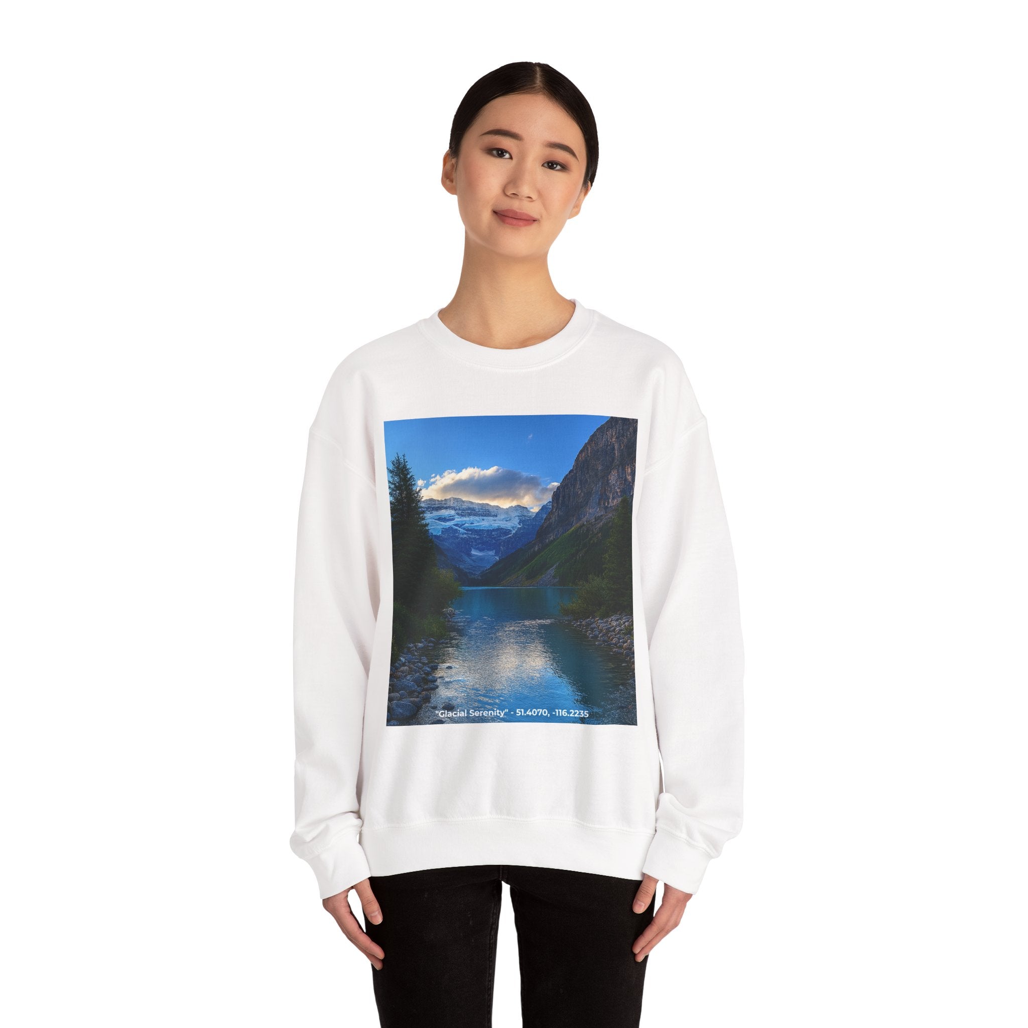 "Glacial Serenity" – Alpine Calm Crewneck