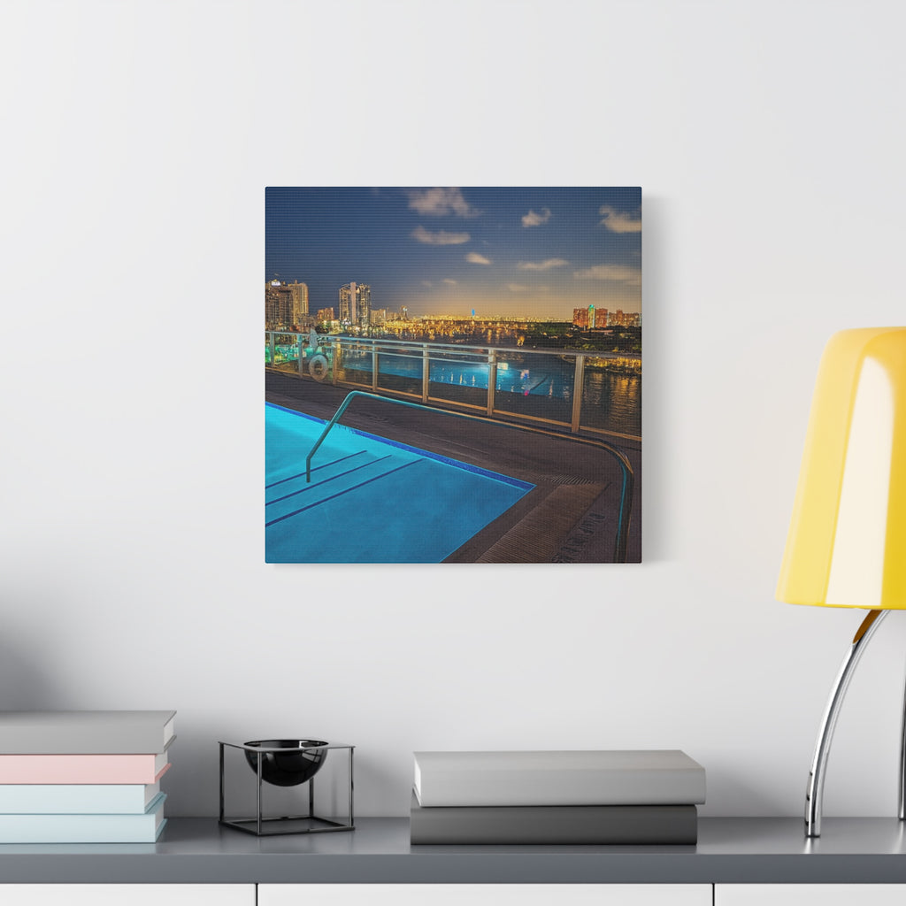 "Skyline Reflections" – Luxe Canvas Print