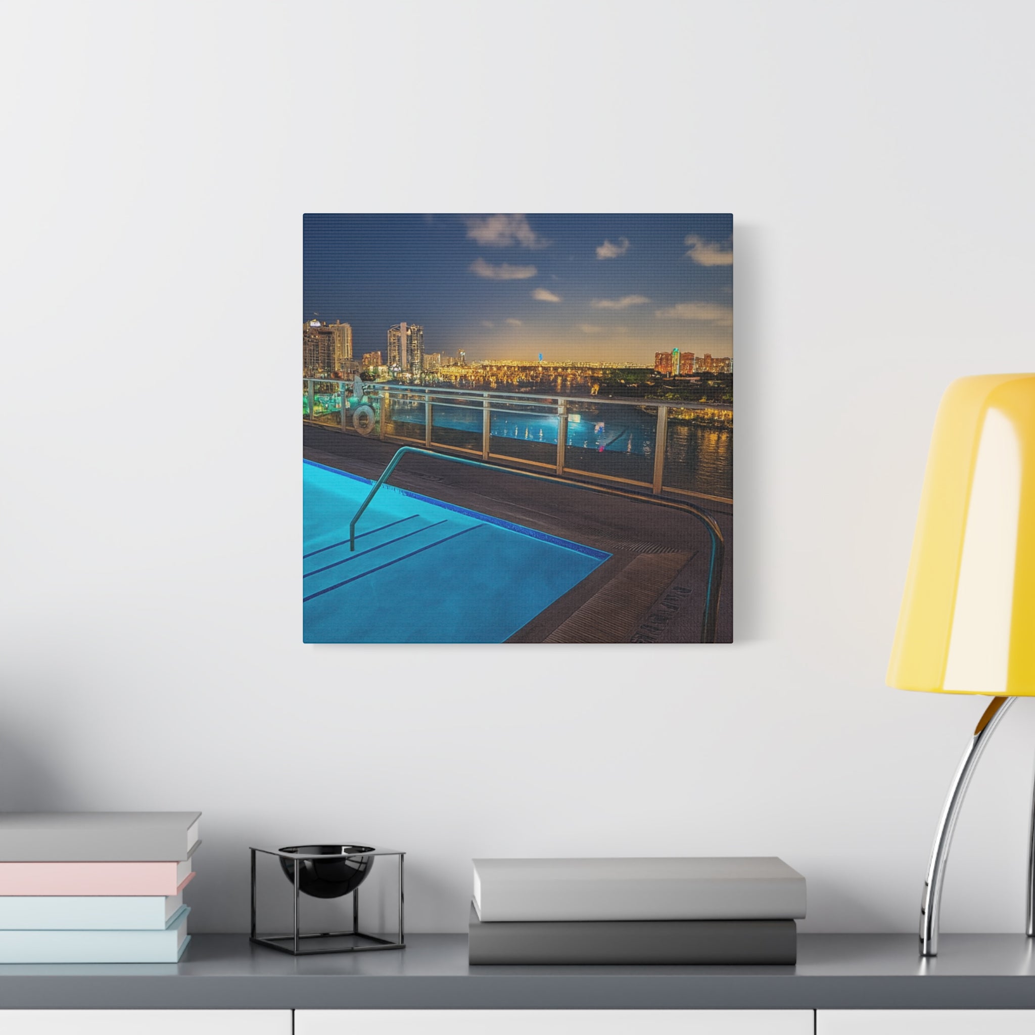 "Skyline Reflections" – Luxe Canvas Print